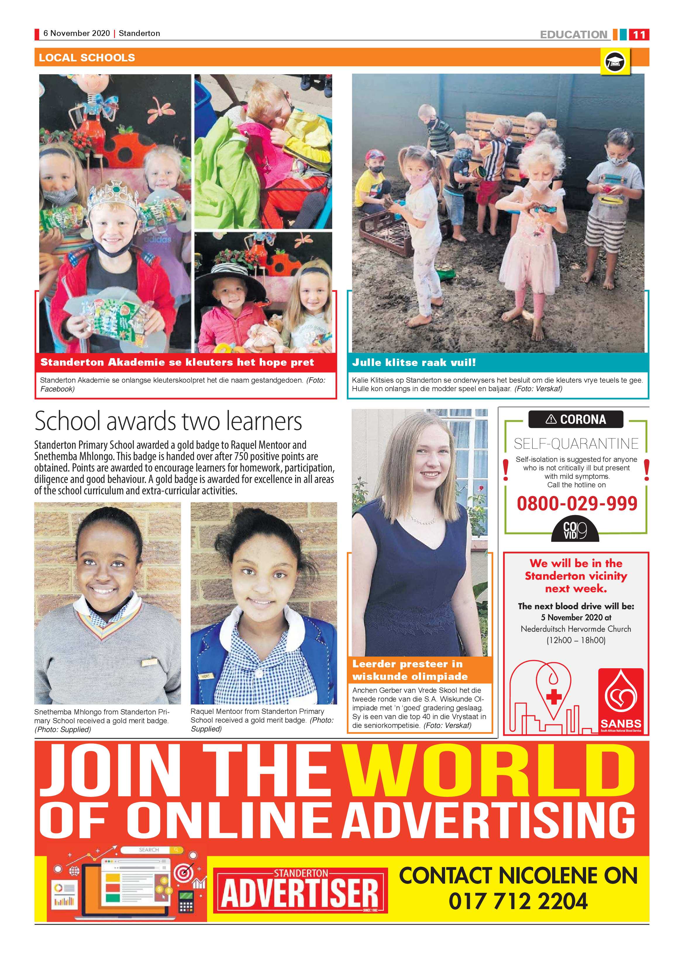 Standerton Advertiser 06 November 2020 page 11