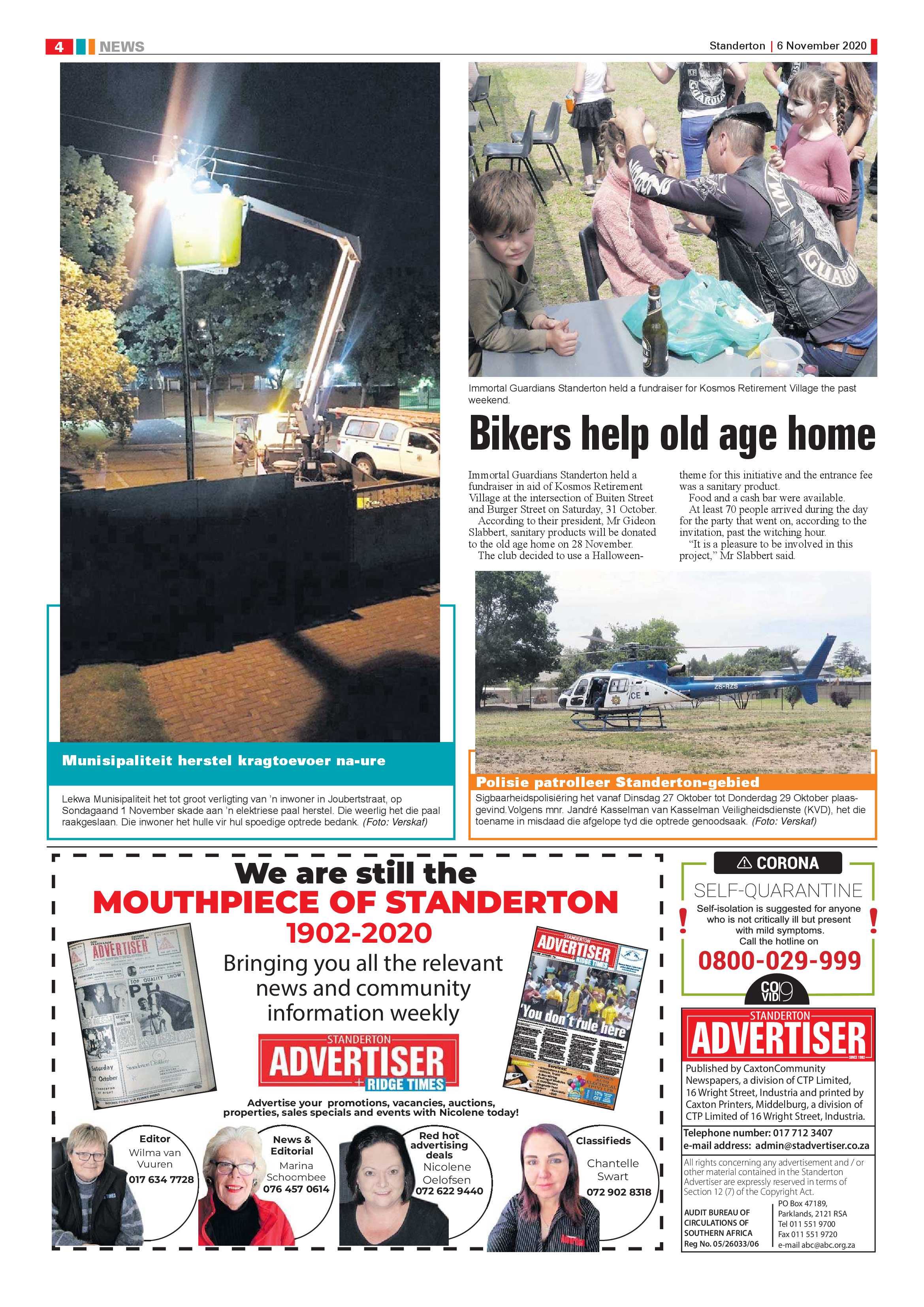 Standerton Advertiser 06 November 2020 page 4