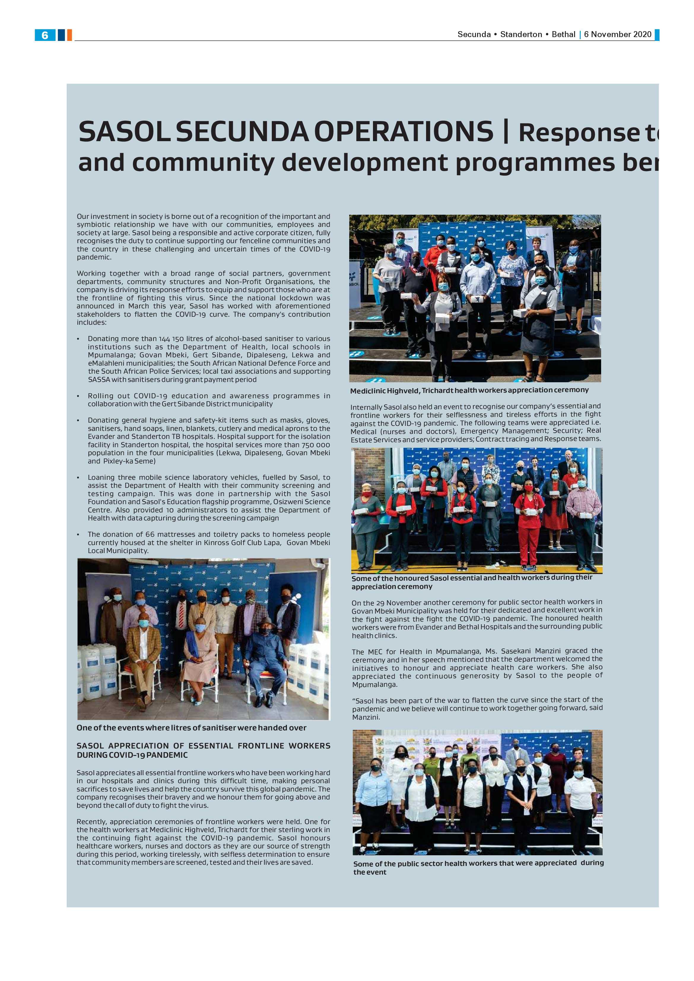 Standerton Advertiser 06 November 2020 page 6