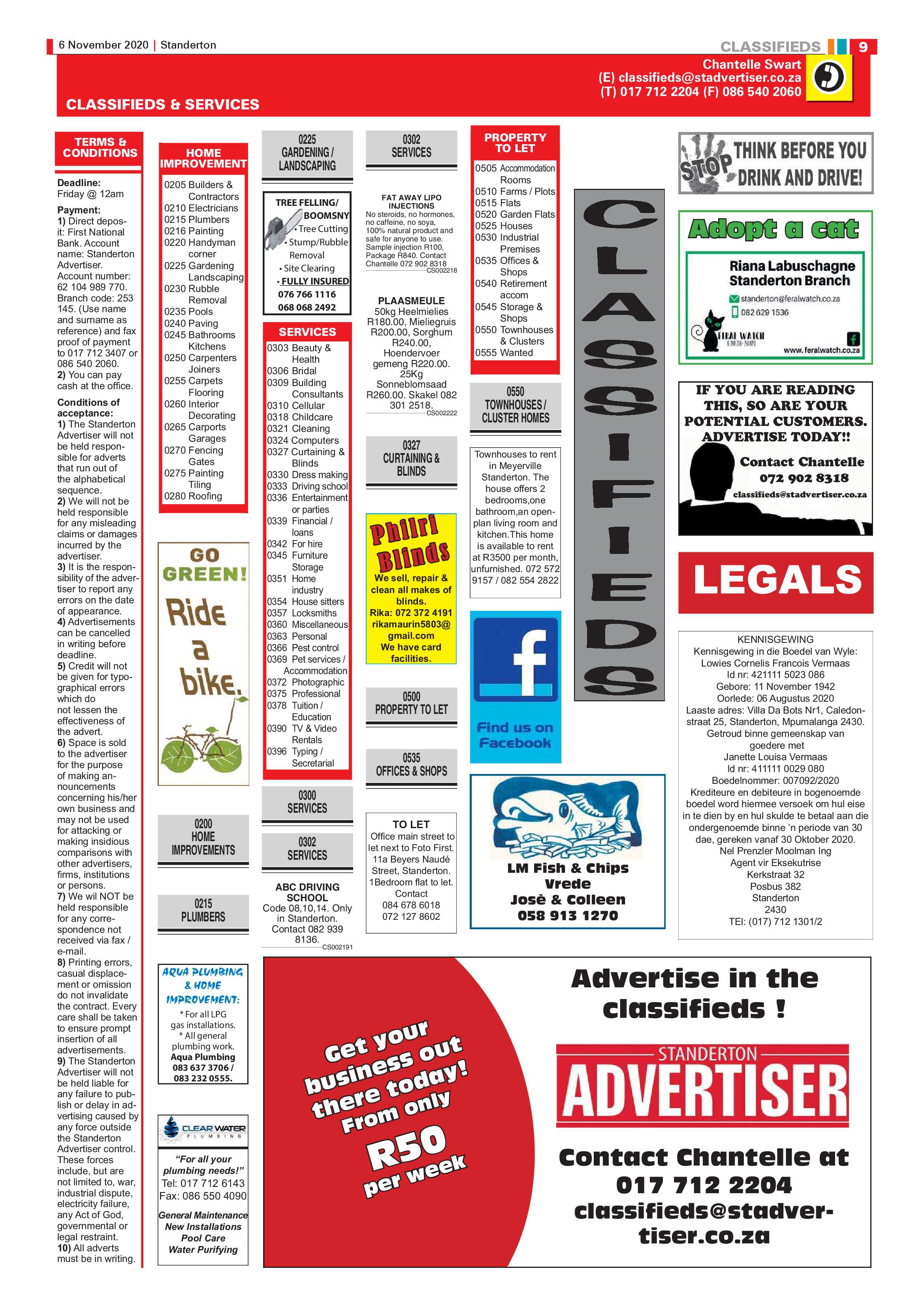Standerton Advertiser 06 November 2020 page 9