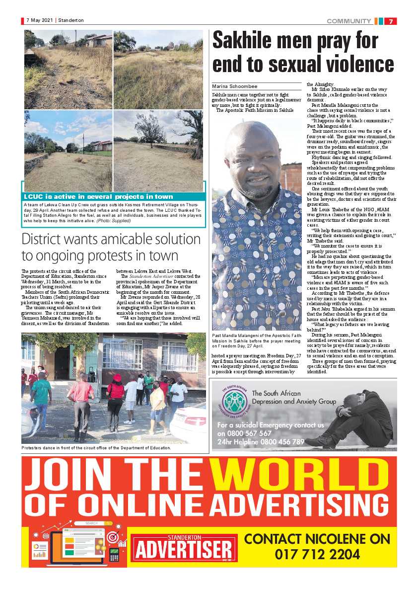 Standerton Advertiser 07 May 2021 page 7