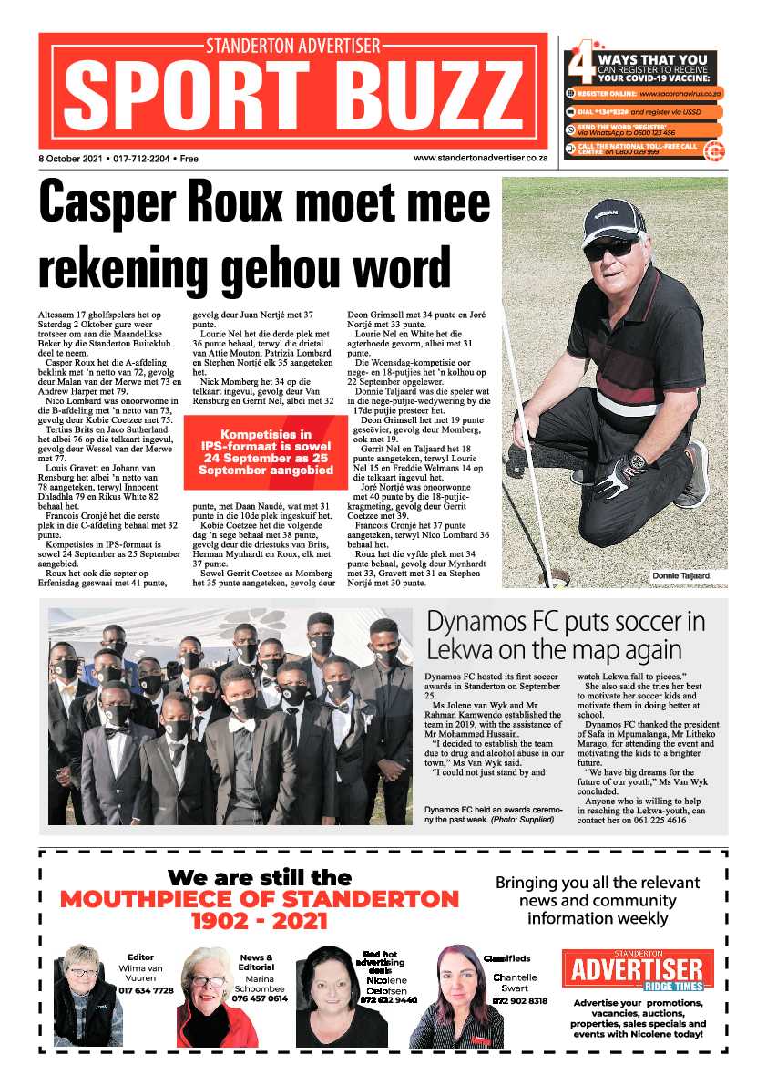 Standerton Advertiser 08 October 2021 page 12