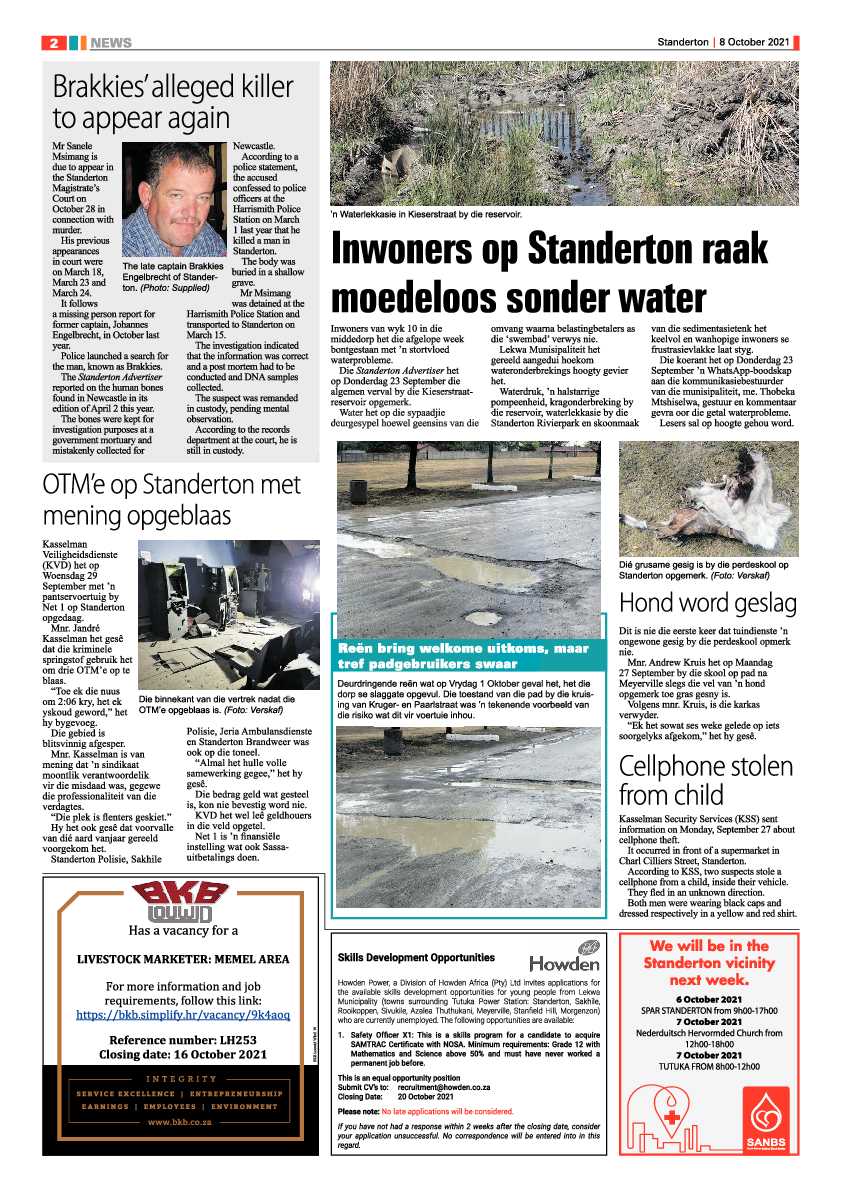 Standerton Advertiser 08 October 2021 page 2