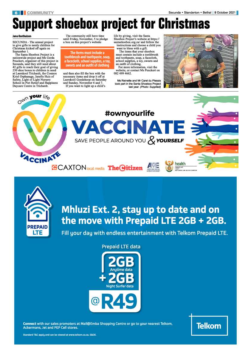 Standerton Advertiser 08 October 2021 page 6