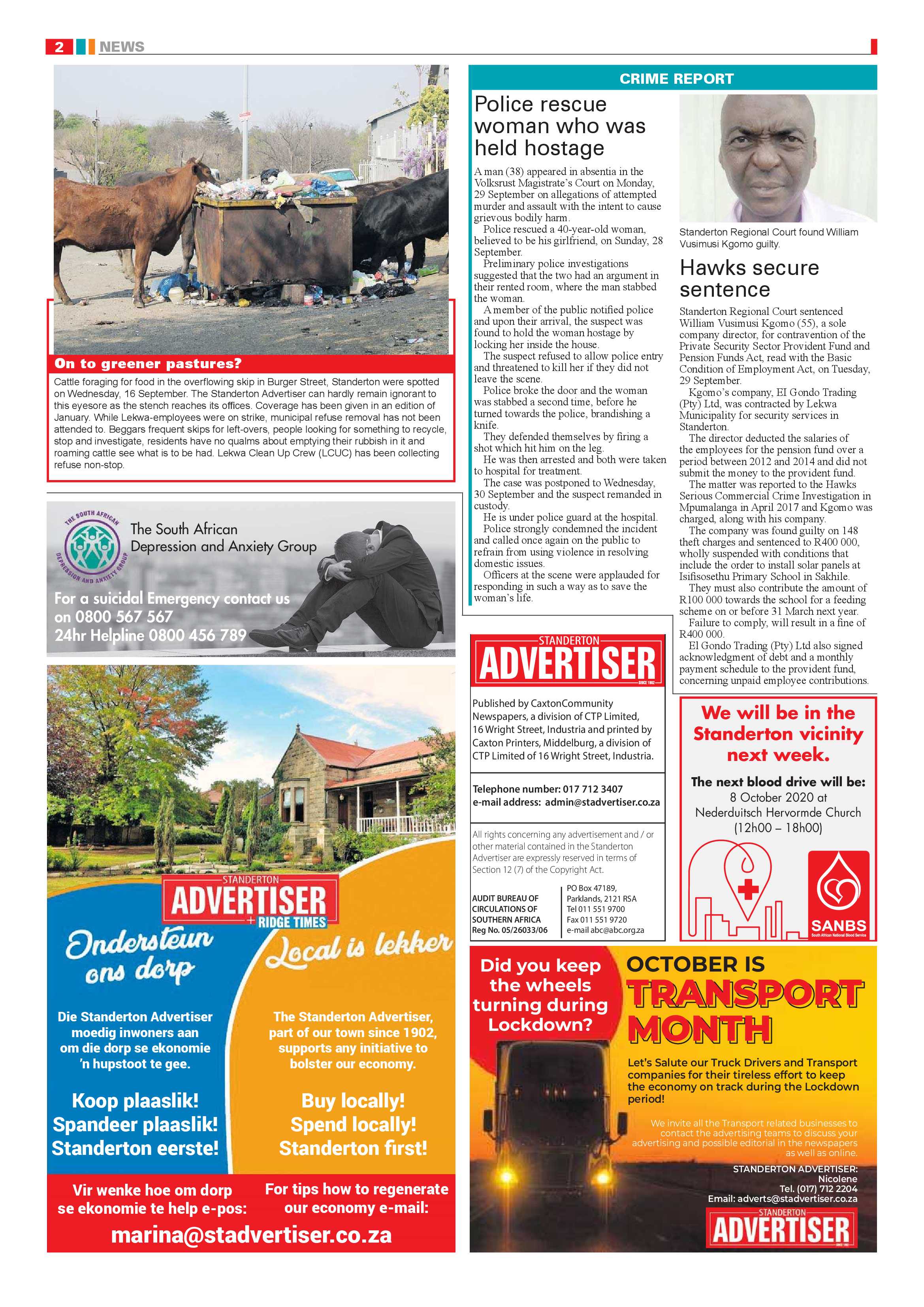 Standerton Advertiser 09 October 2020 page 2