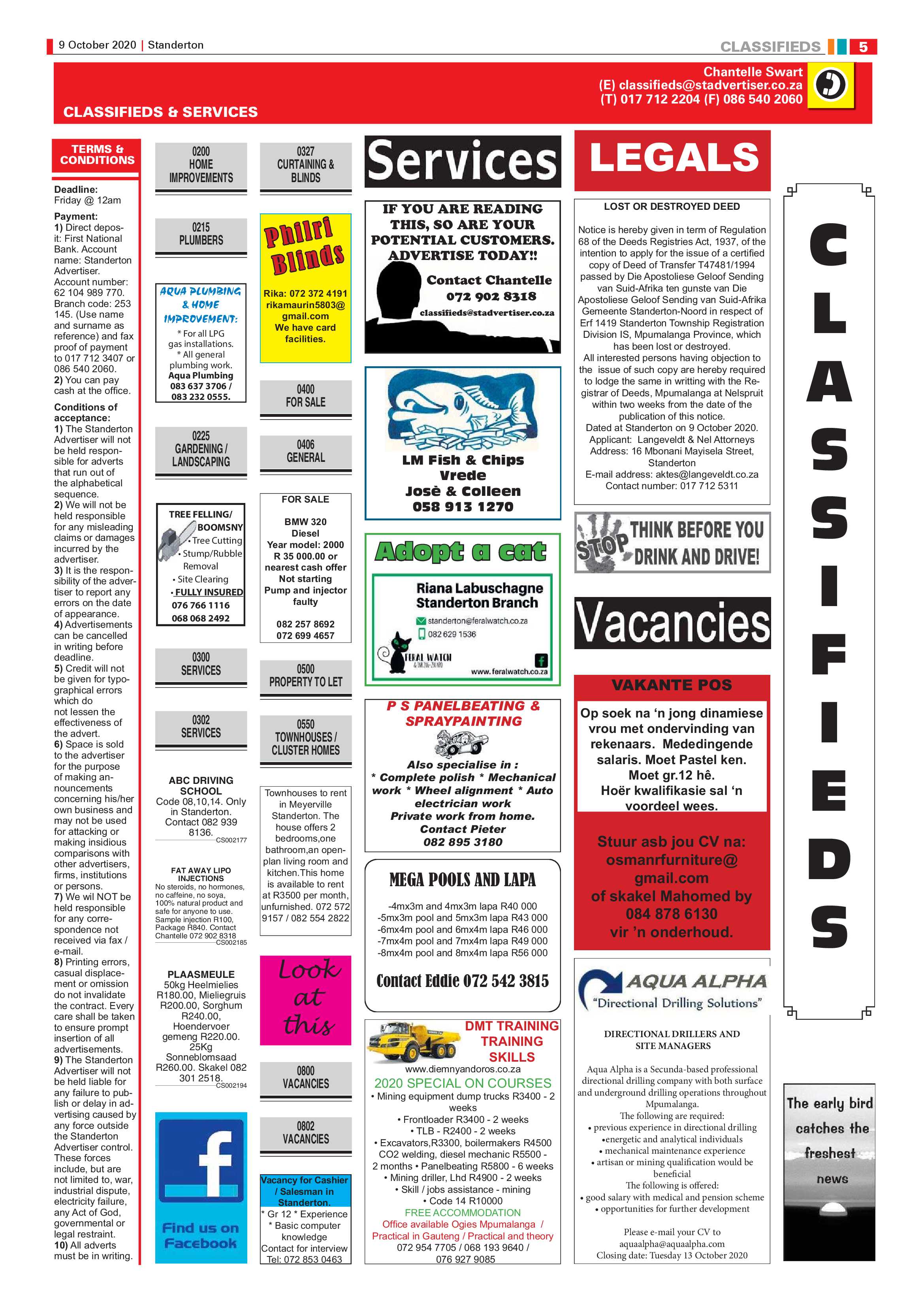 Standerton Advertiser 09 October 2020 page 5