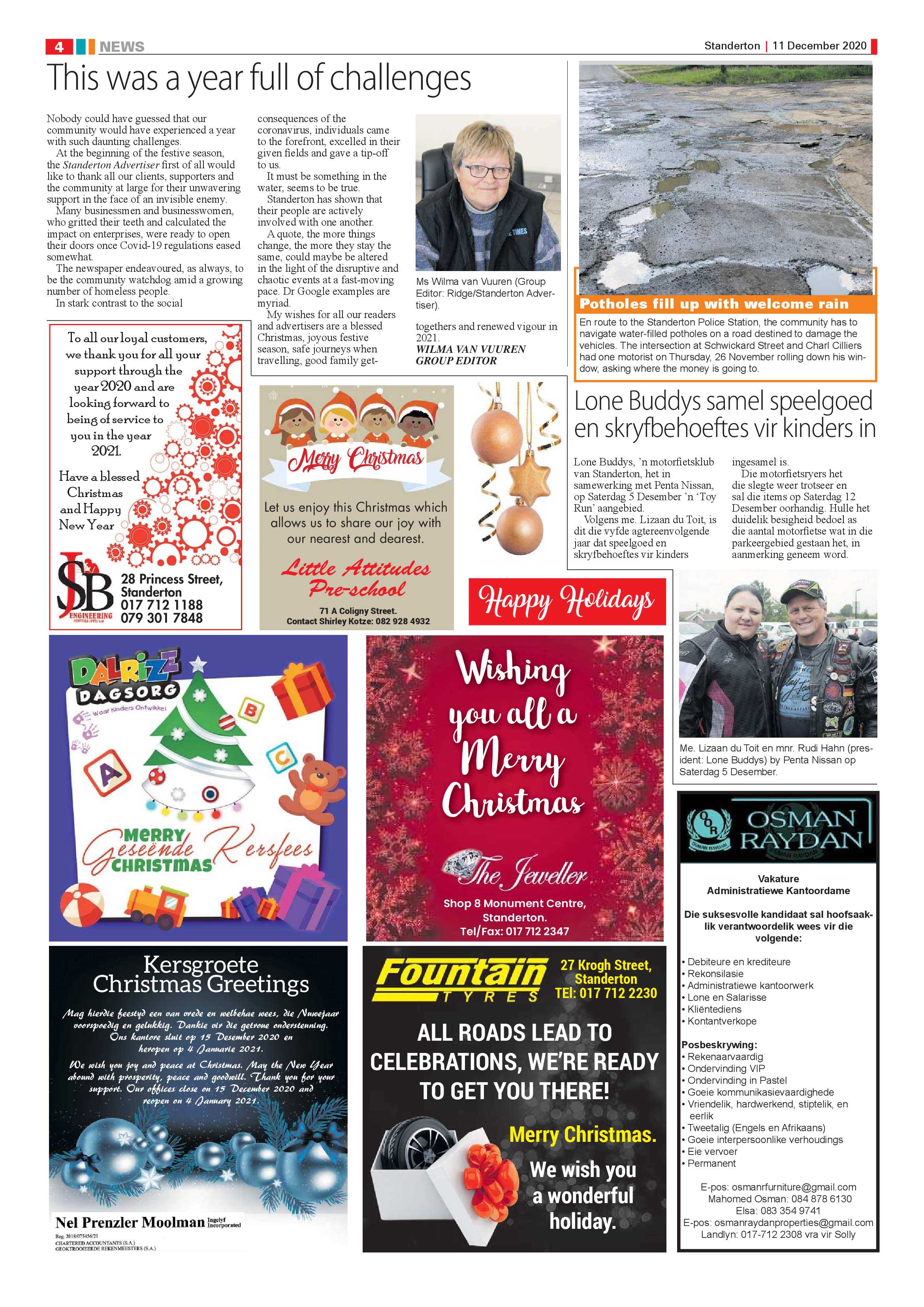 Standerton Advertiser 11 December 2020 page 4