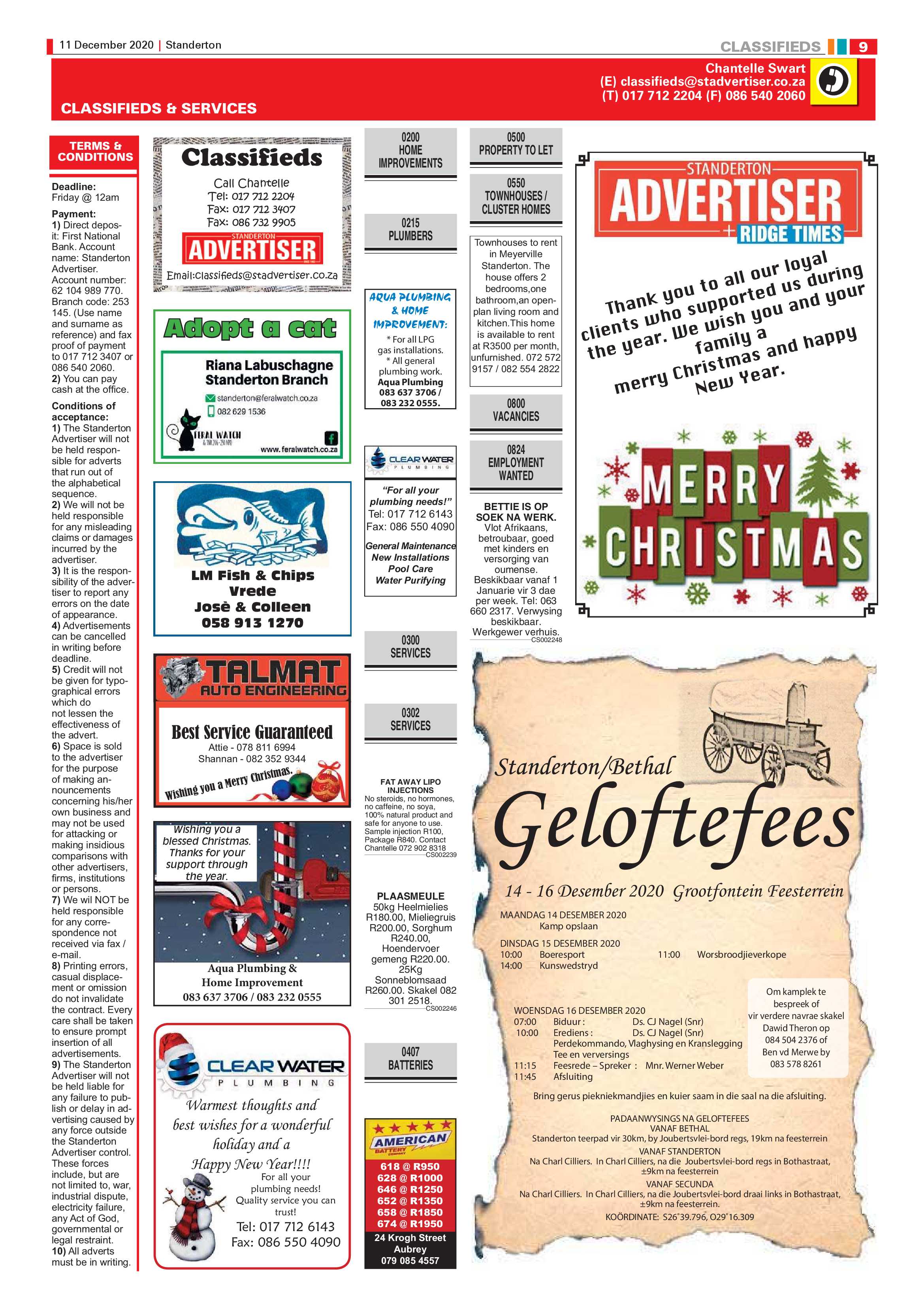 Standerton Advertiser 11 December 2020 page 9