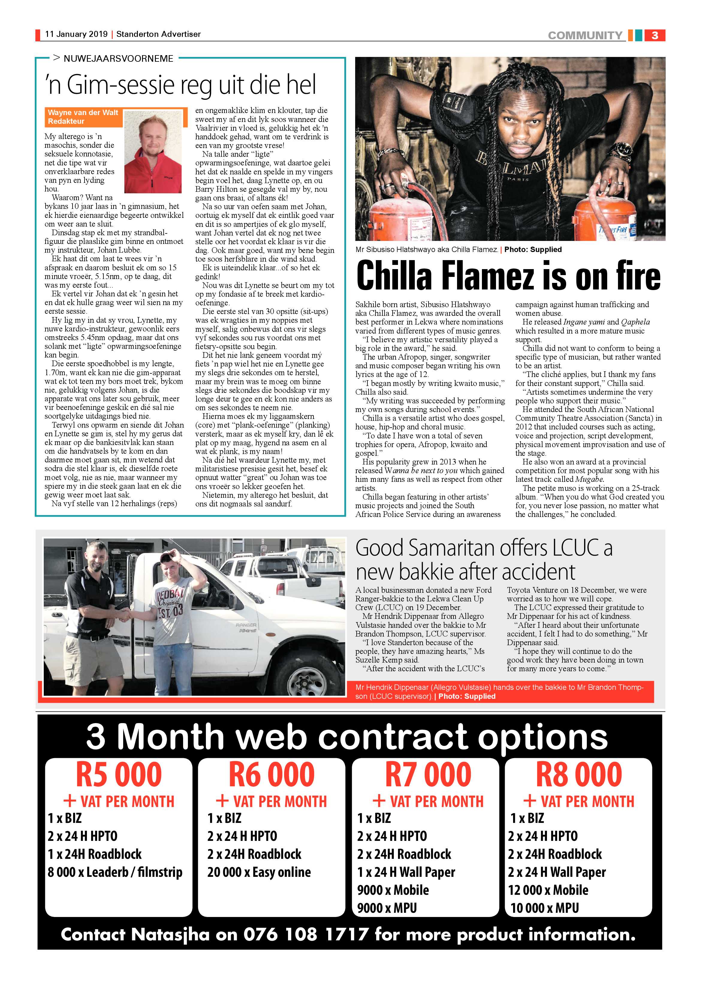Standerton Advertiser 11 January 2019 page 3