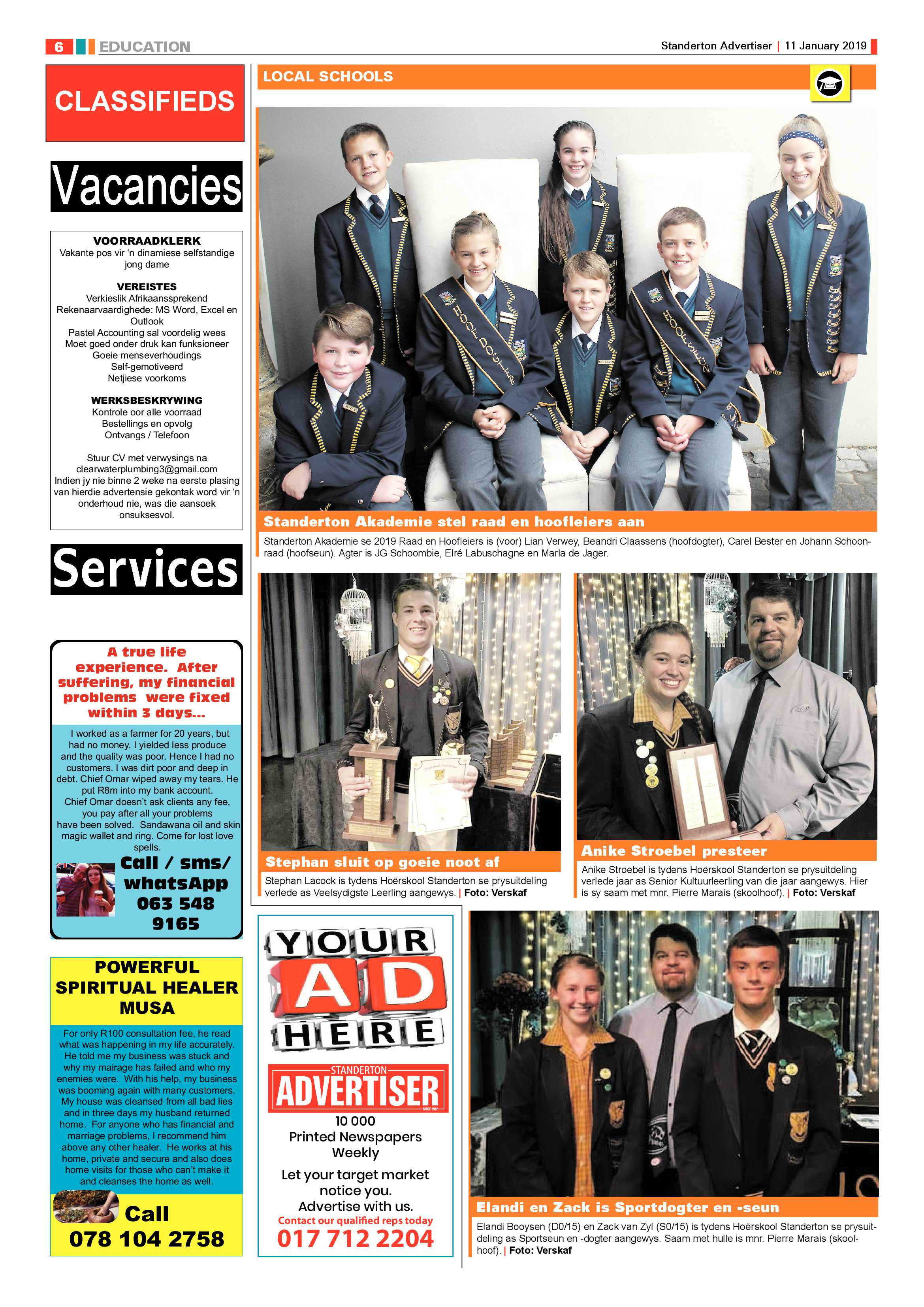 Standerton Advertiser 11 January 2019 page 6