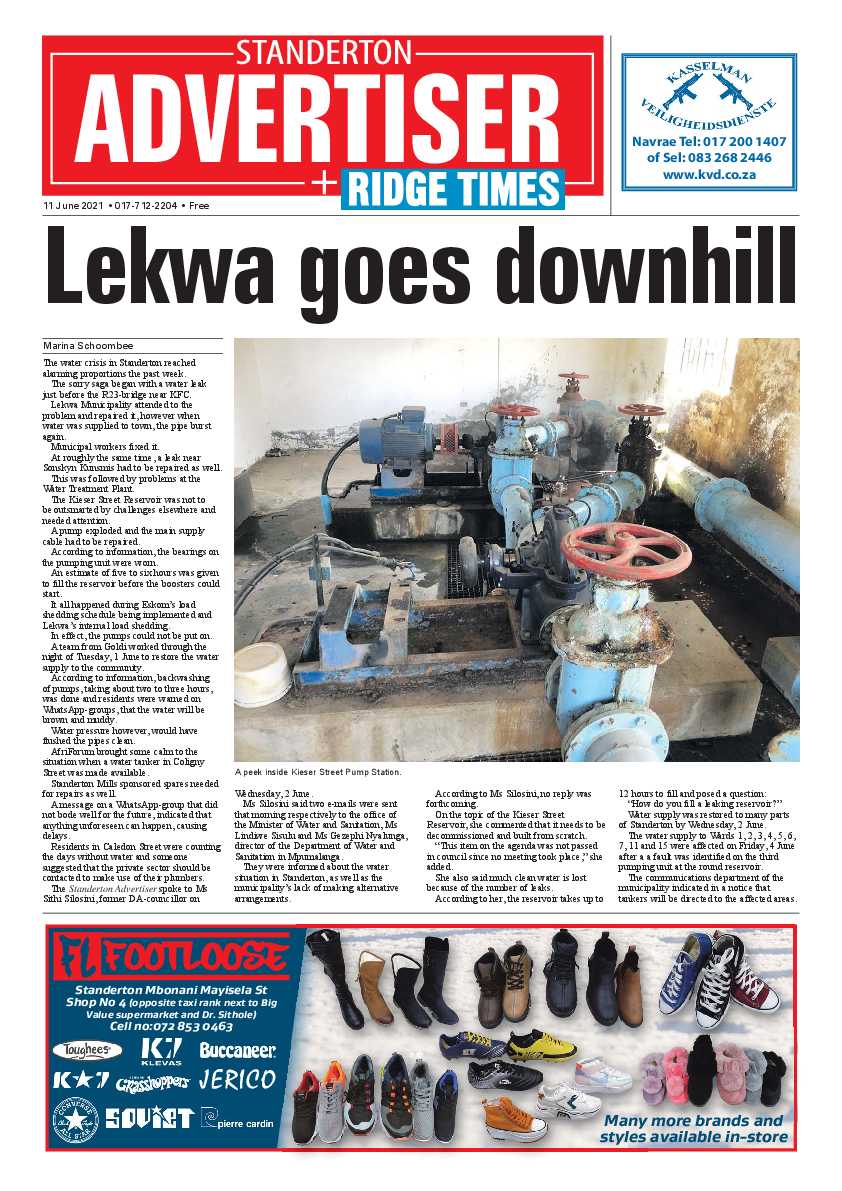 Standerton Advertiser 11 June 2021 page 1