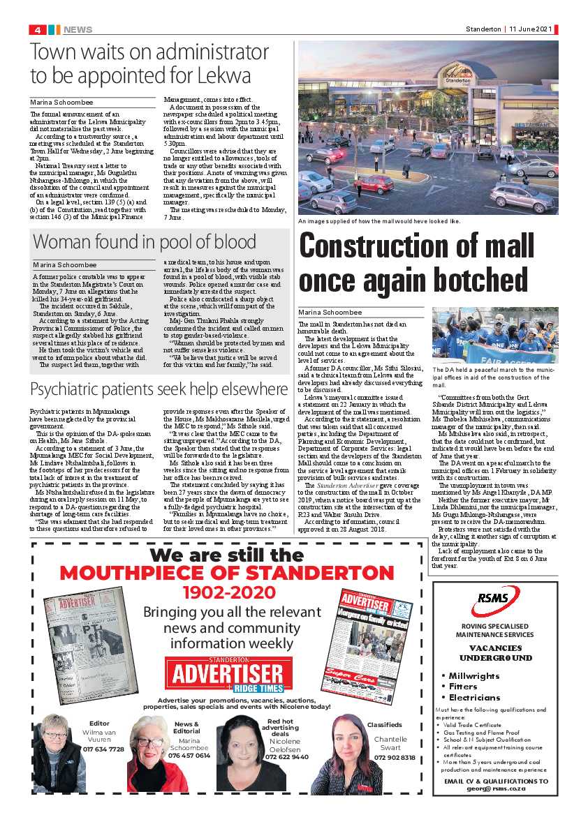 Standerton Advertiser 11 June 2021 page 4