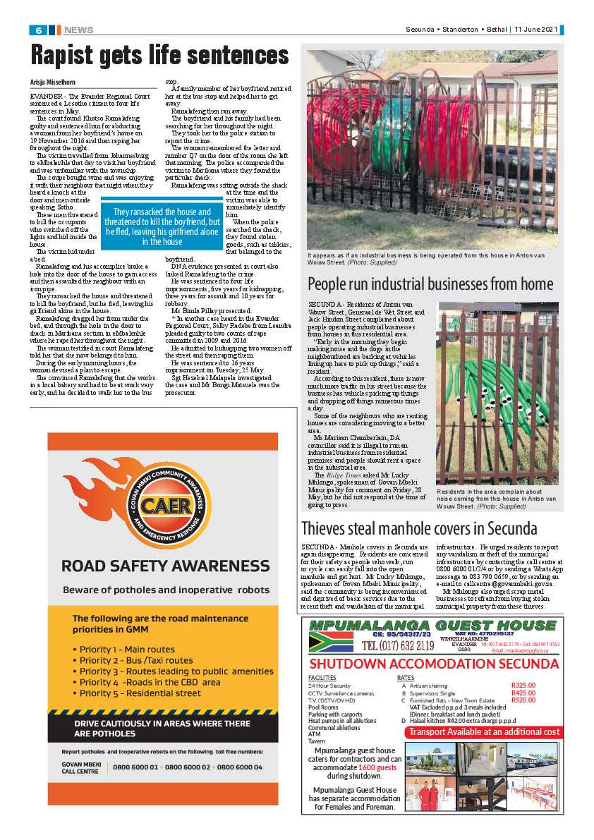 Standerton Advertiser 11 June 2021 page 6