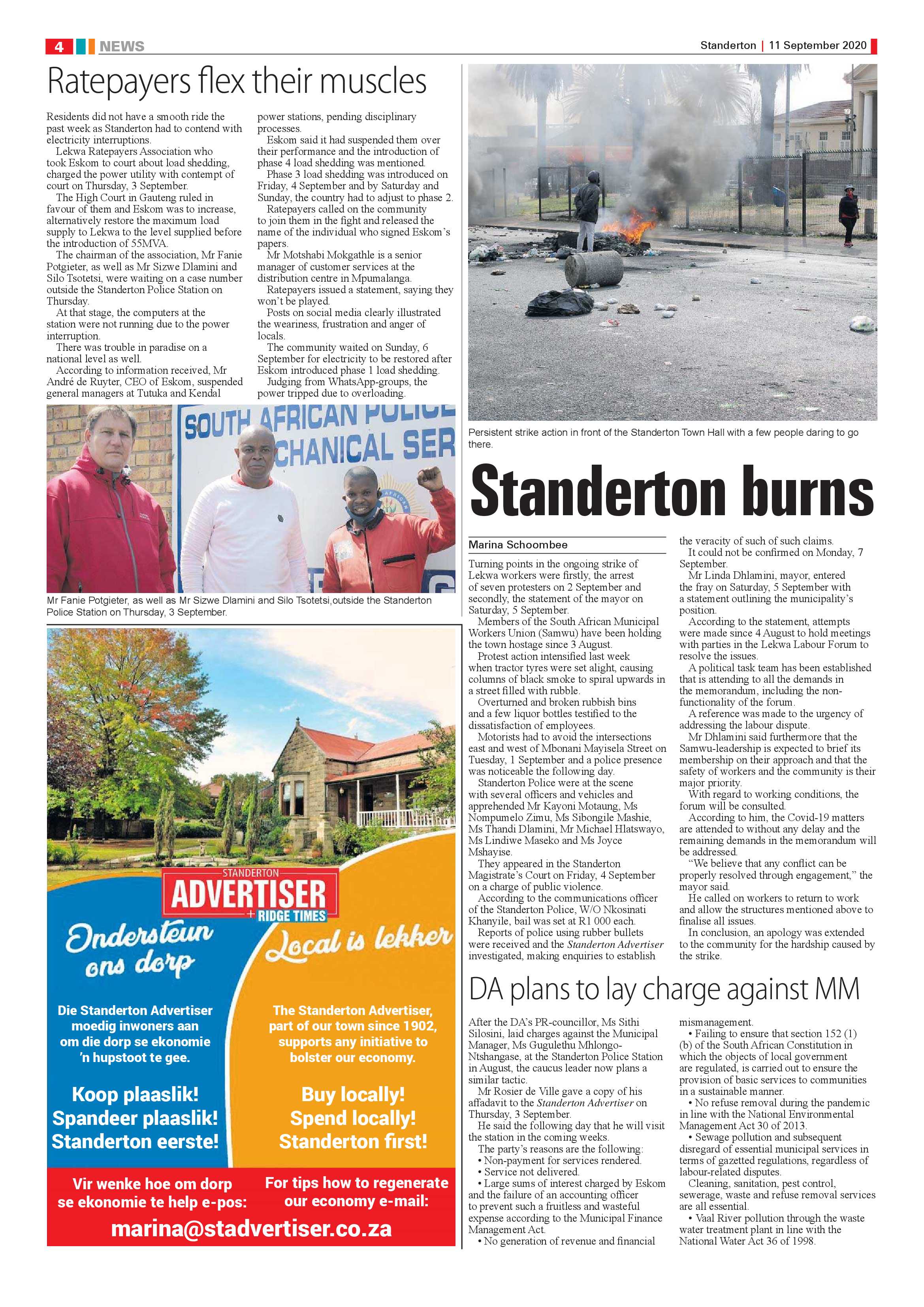 Standerton Advertiser 11 September 2020 page 4