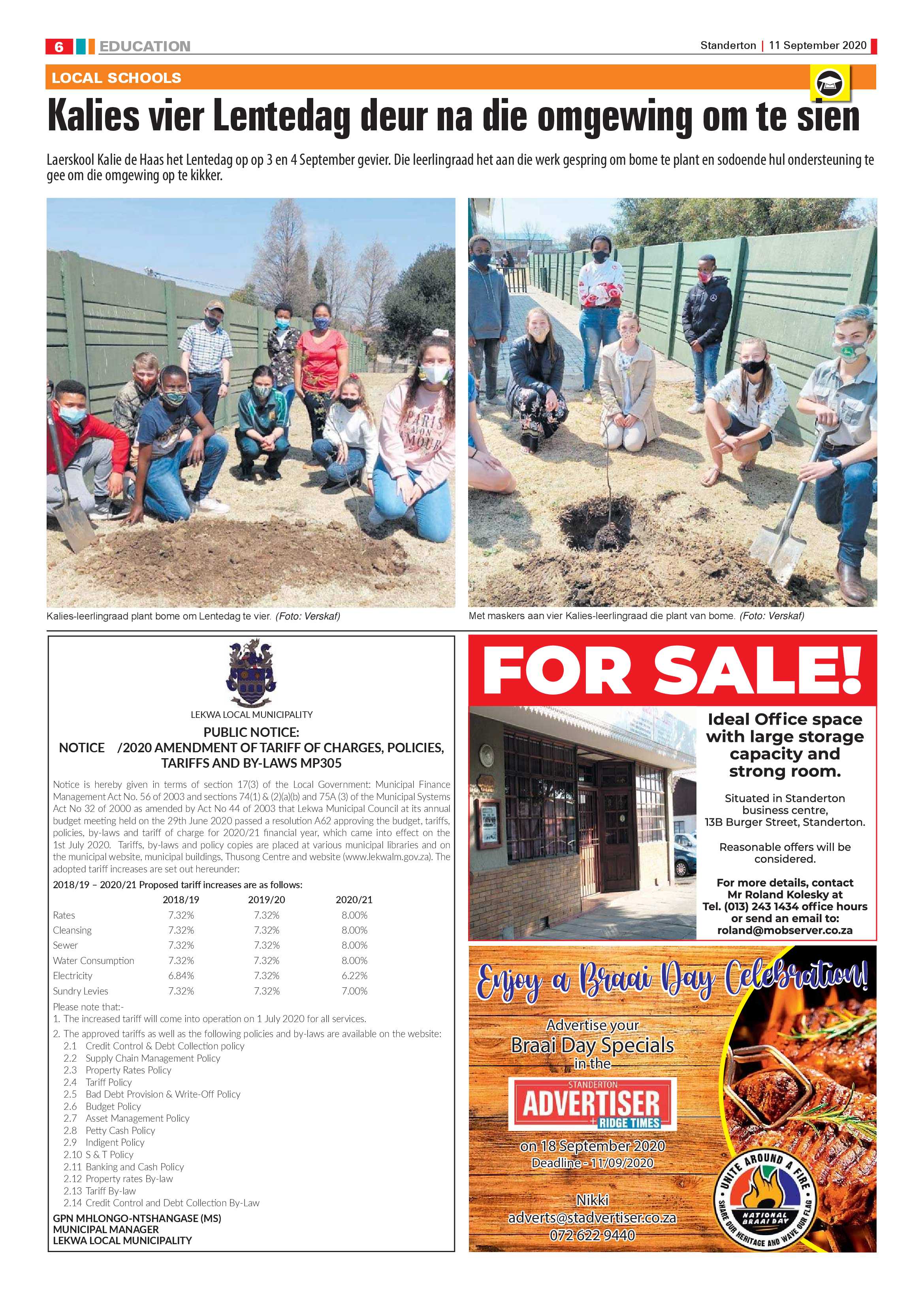 Standerton Advertiser 11 September 2020 page 6