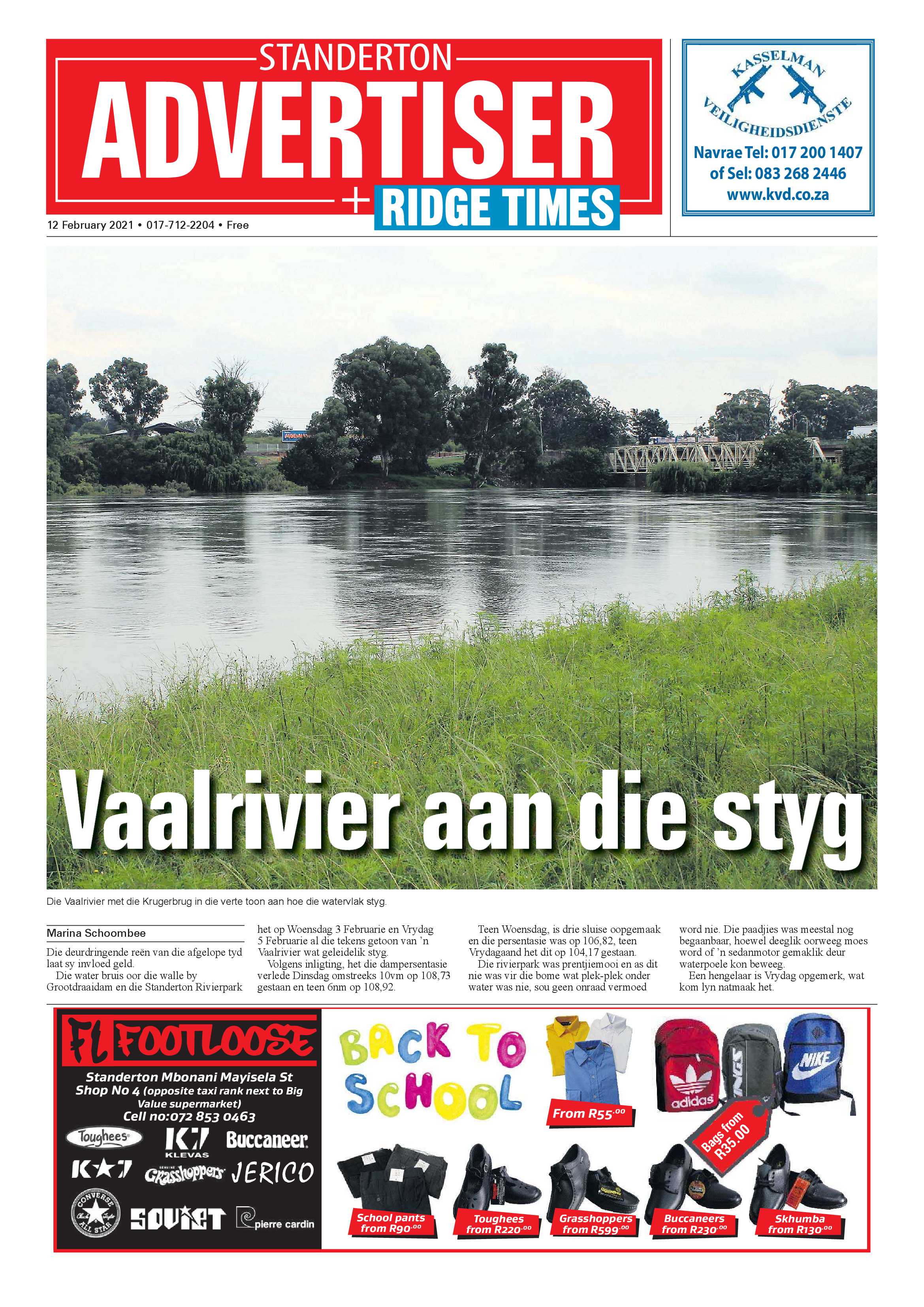Standerton Advertiser 12 February 2021 page 1