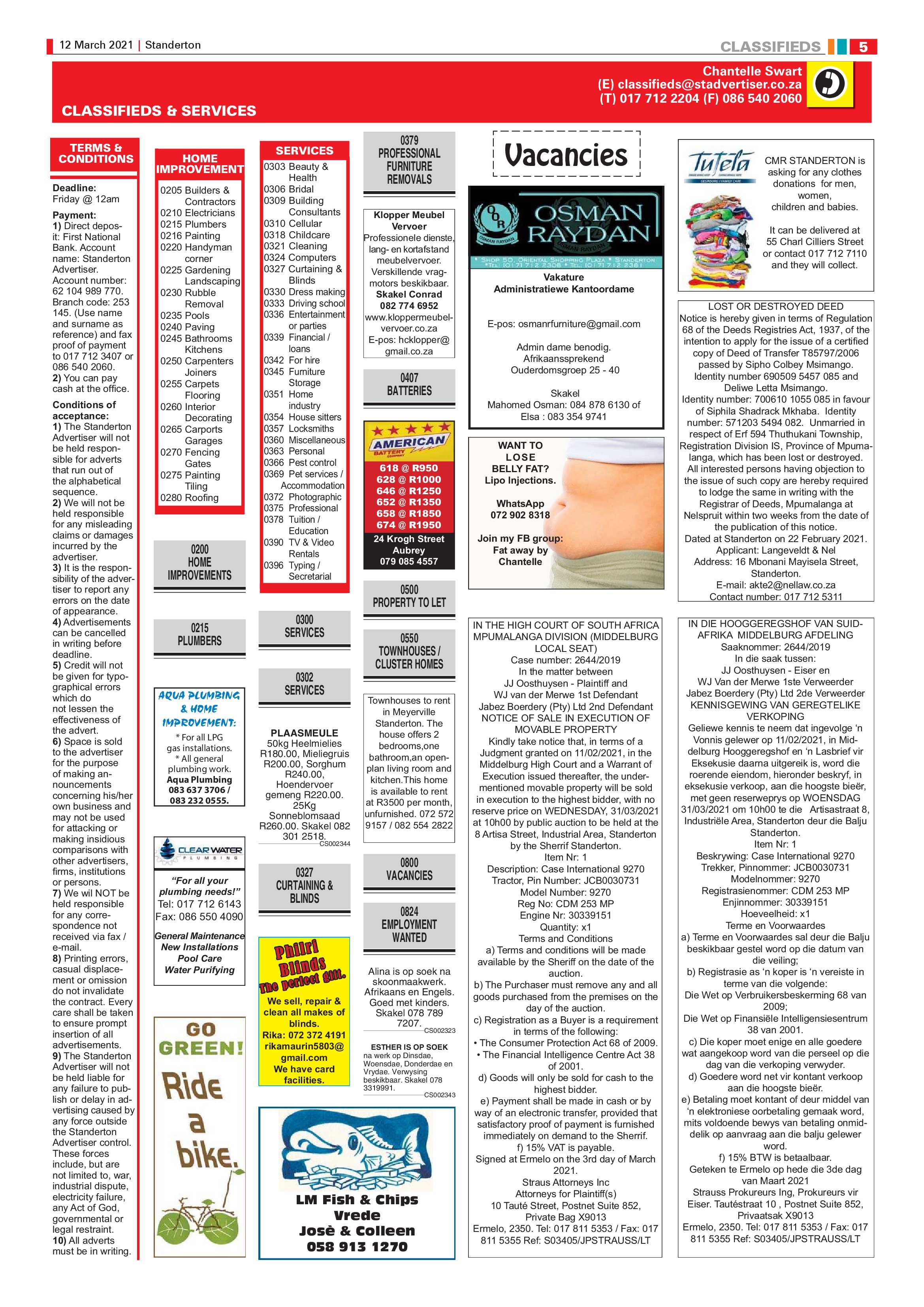Standerton Advertiser 12 March 2021 page 5