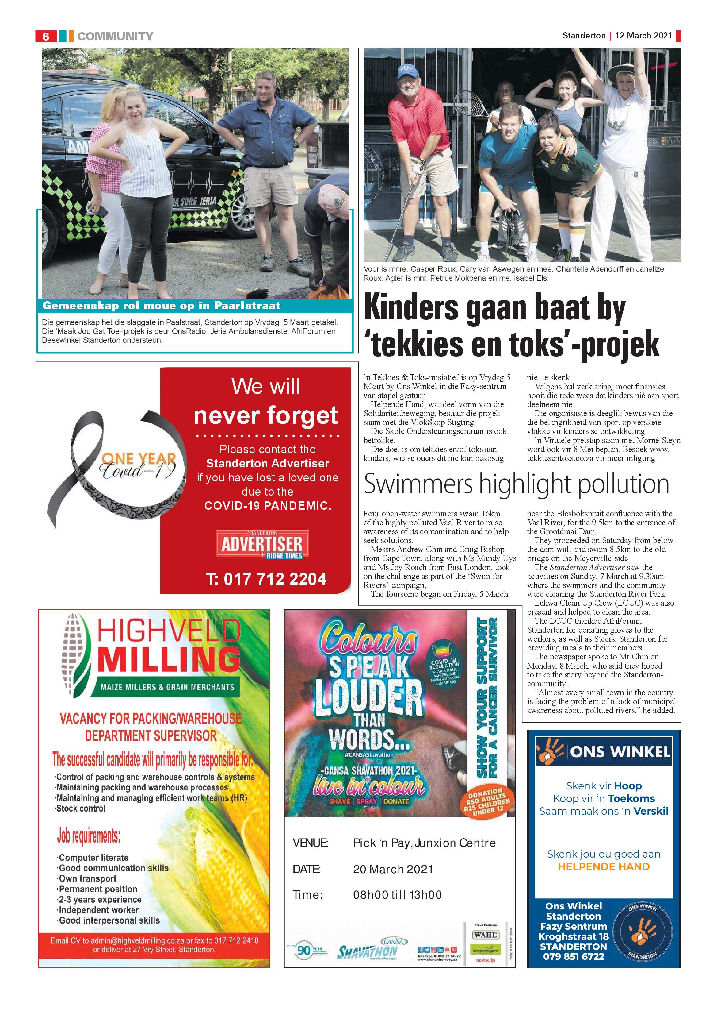 Standerton Advertiser 12 March 2021 page 6