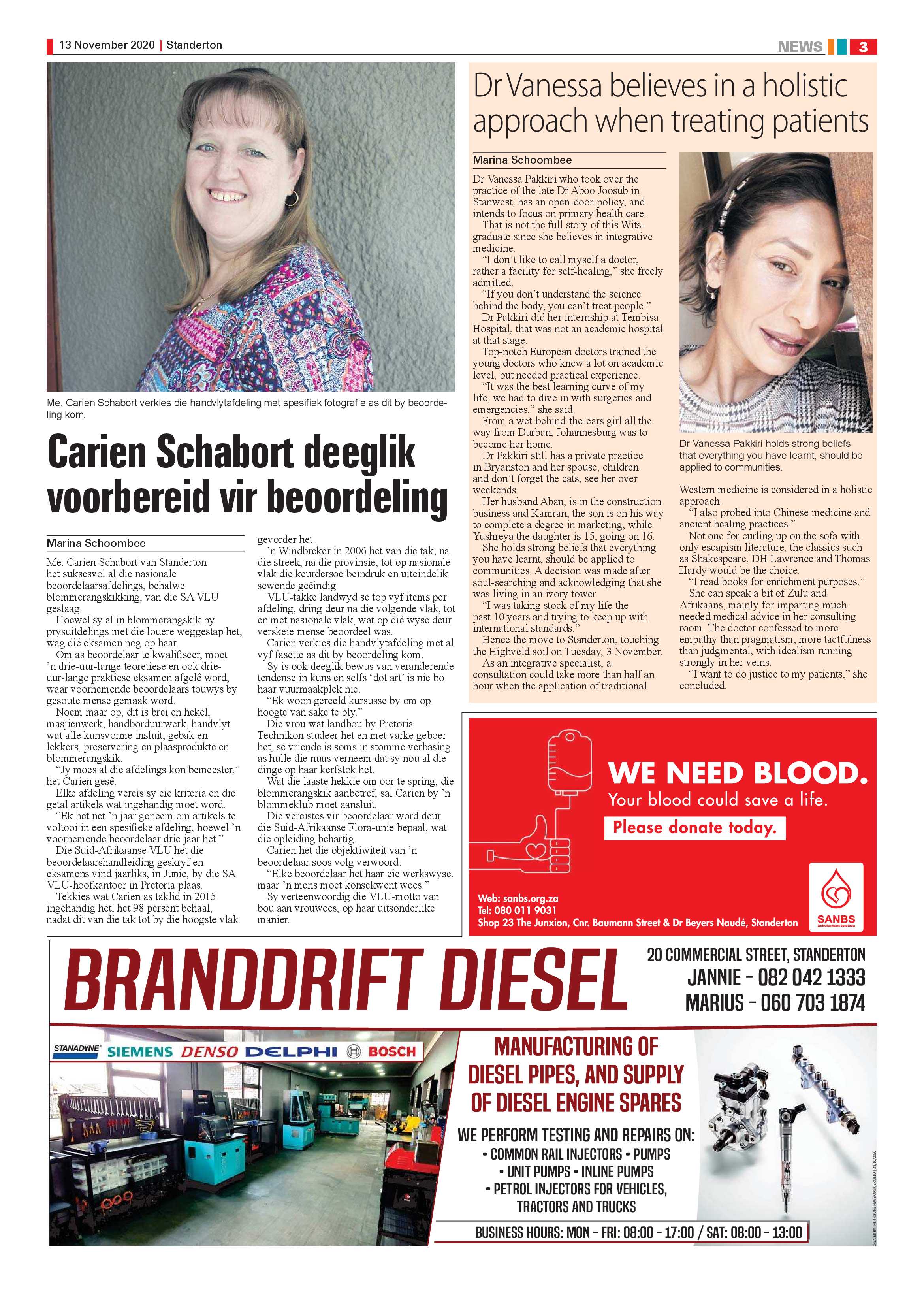 Standerton Advertiser 13 November 2020 page 3
