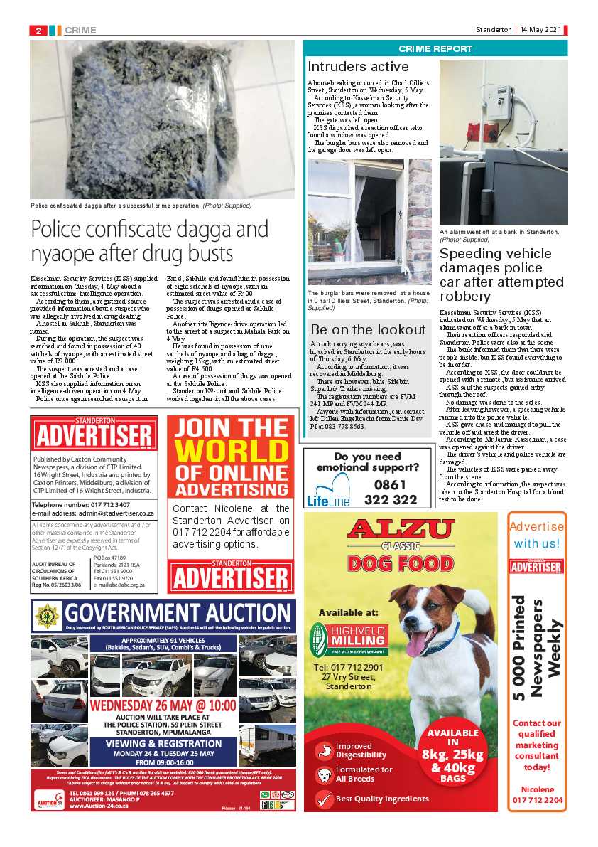 Standerton Advertiser 14 May 2021 page 2