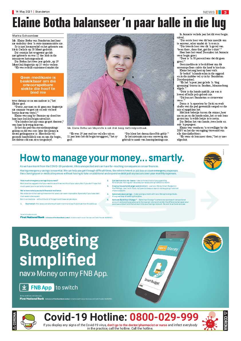 Standerton Advertiser 14 May 2021 page 3