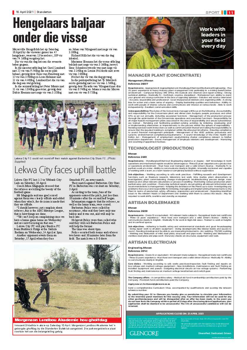 Standerton Advertiser 16 April 2021 page 11