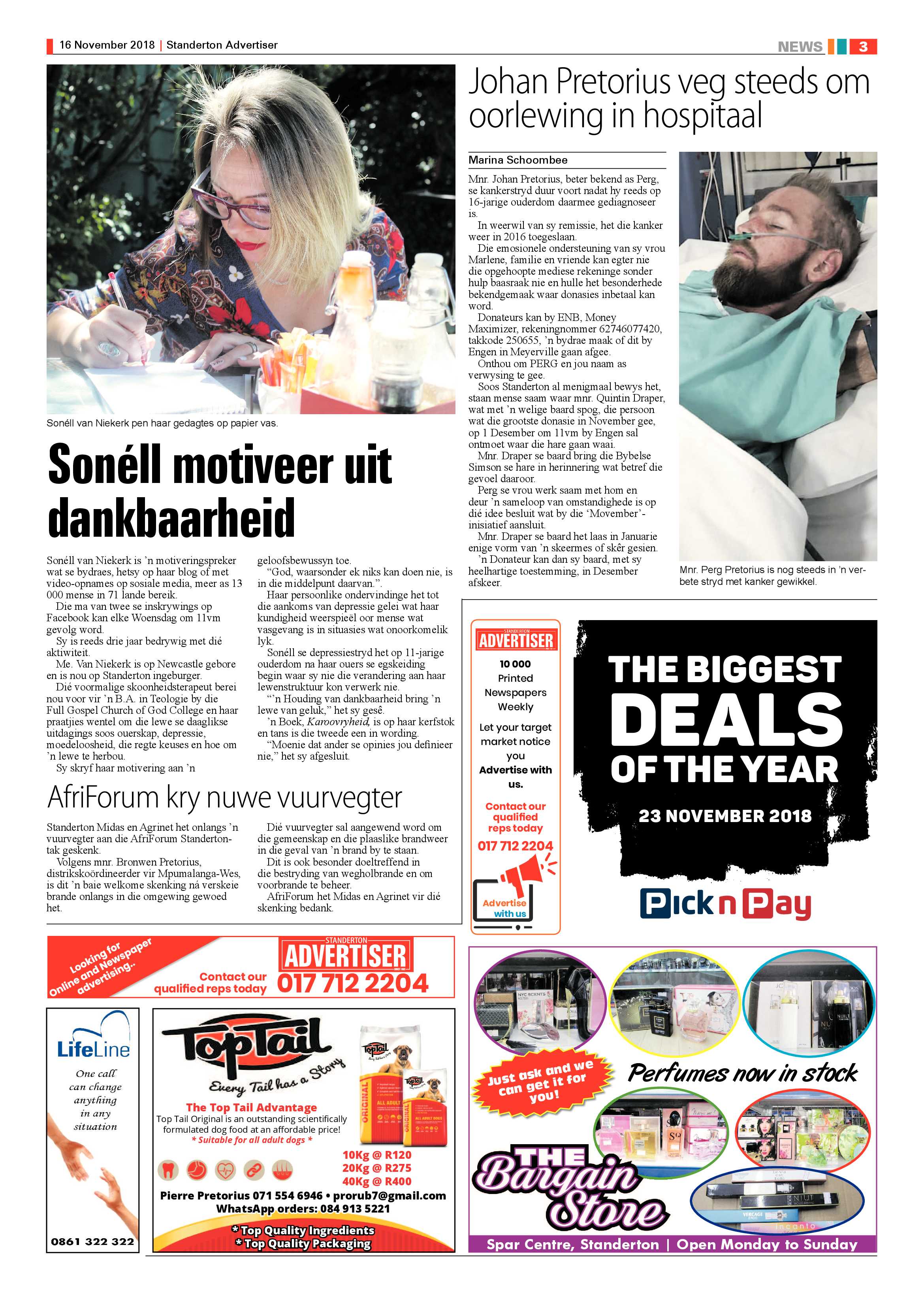 Standerton Advertiser 16 November 2018 page 3