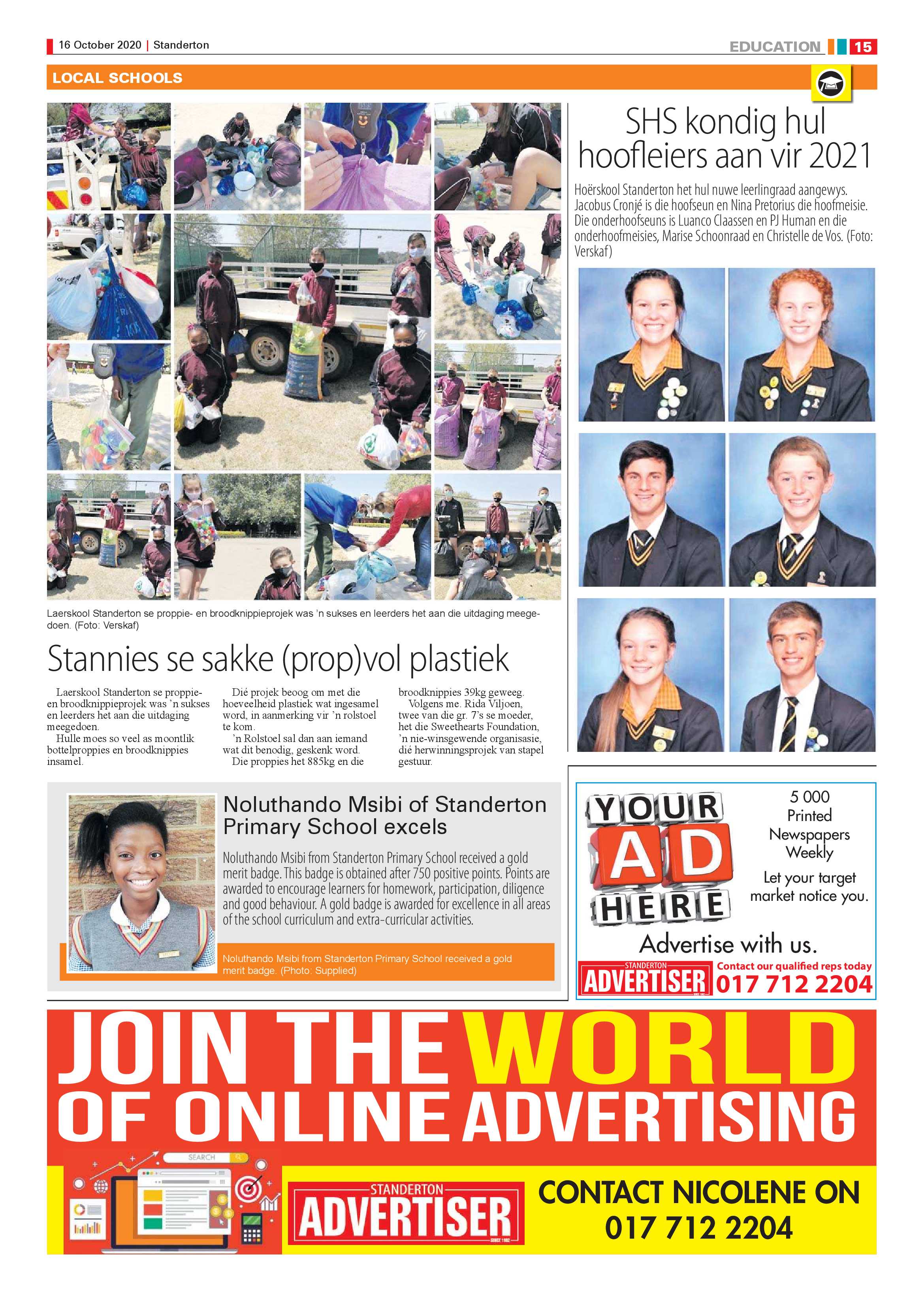 Standerton Advertiser 16 October 2020 page 15