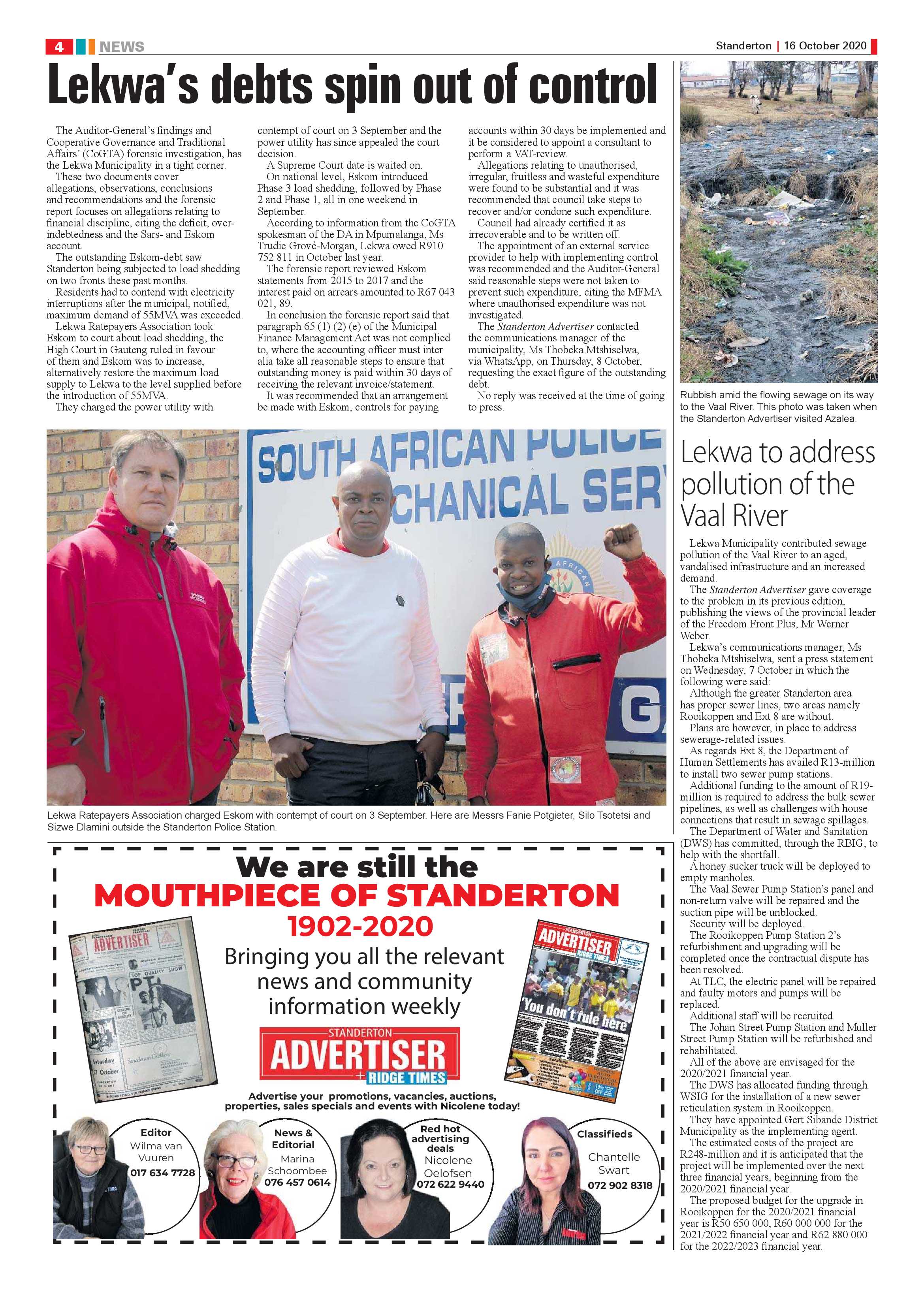Standerton Advertiser 16 October 2020 page 4