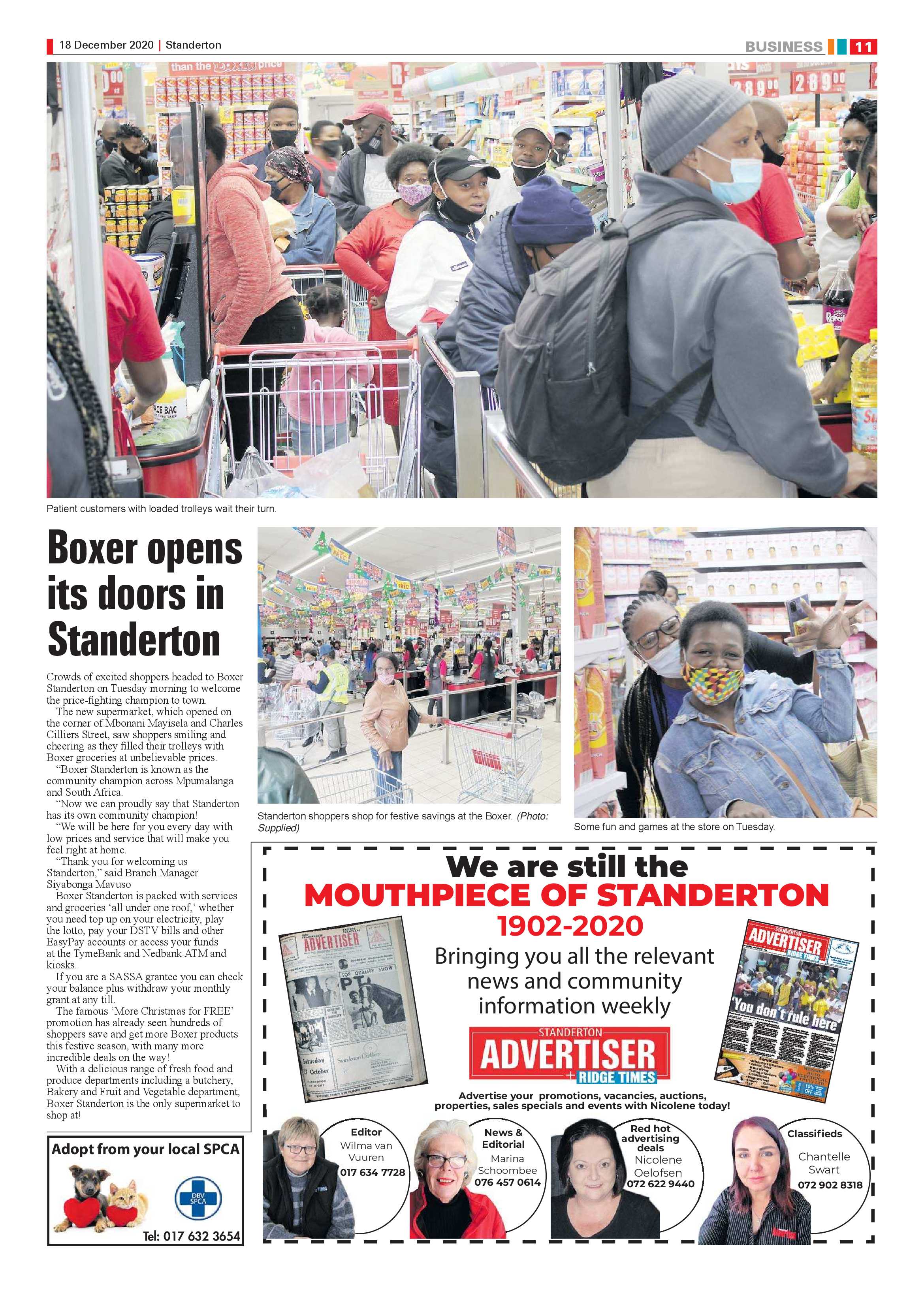 Standerton Advertiser 18 December 2020 page 11