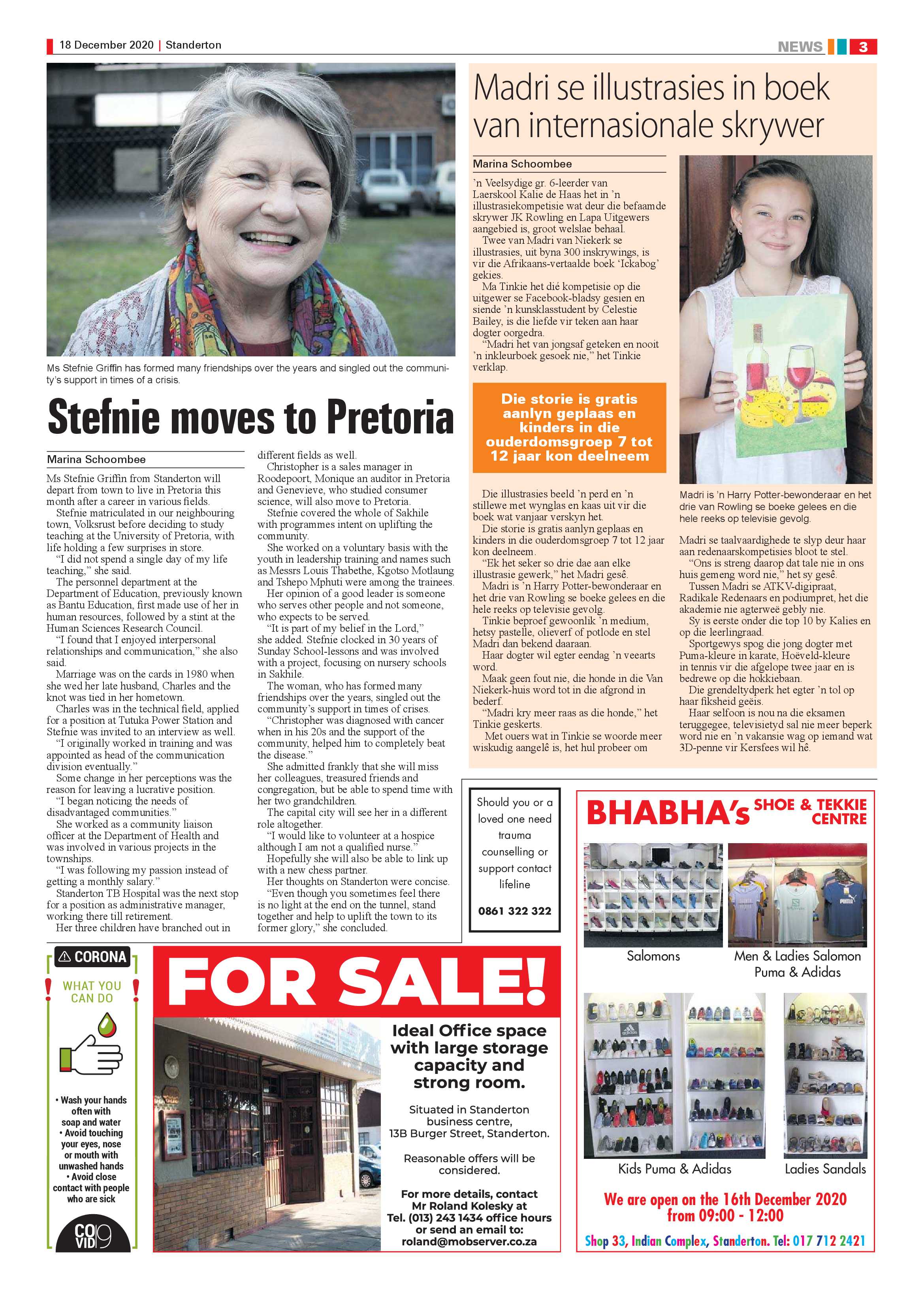 Standerton Advertiser 18 December 2020 page 3