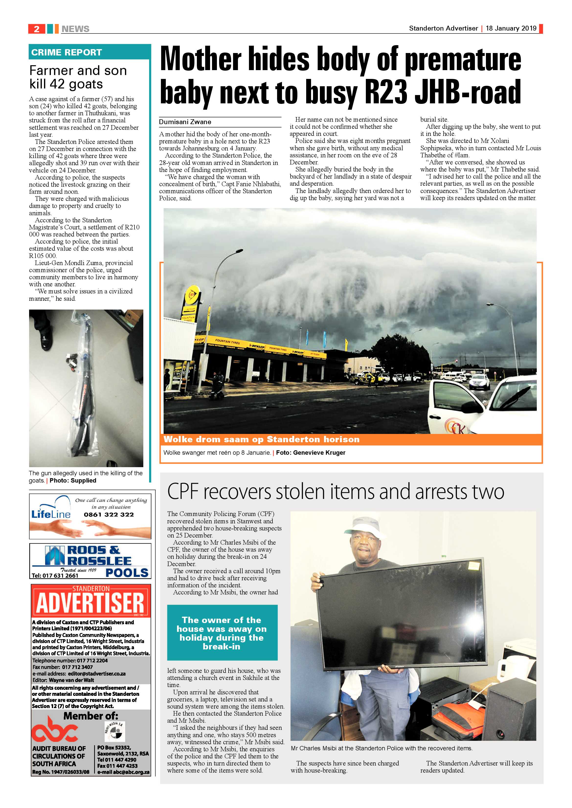 Standerton Advertiser 18 January 2019 page 2