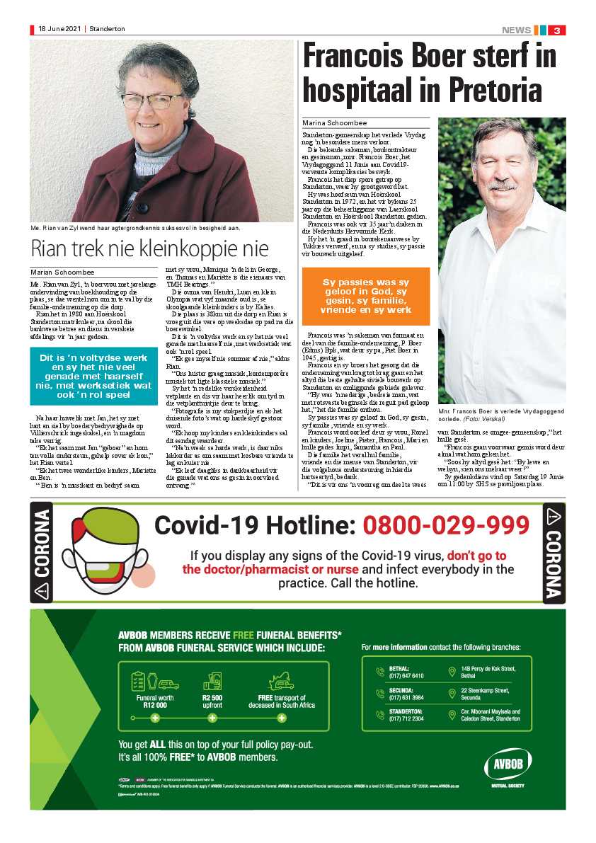 Standerton Advertiser 18 June 2021 page 3
