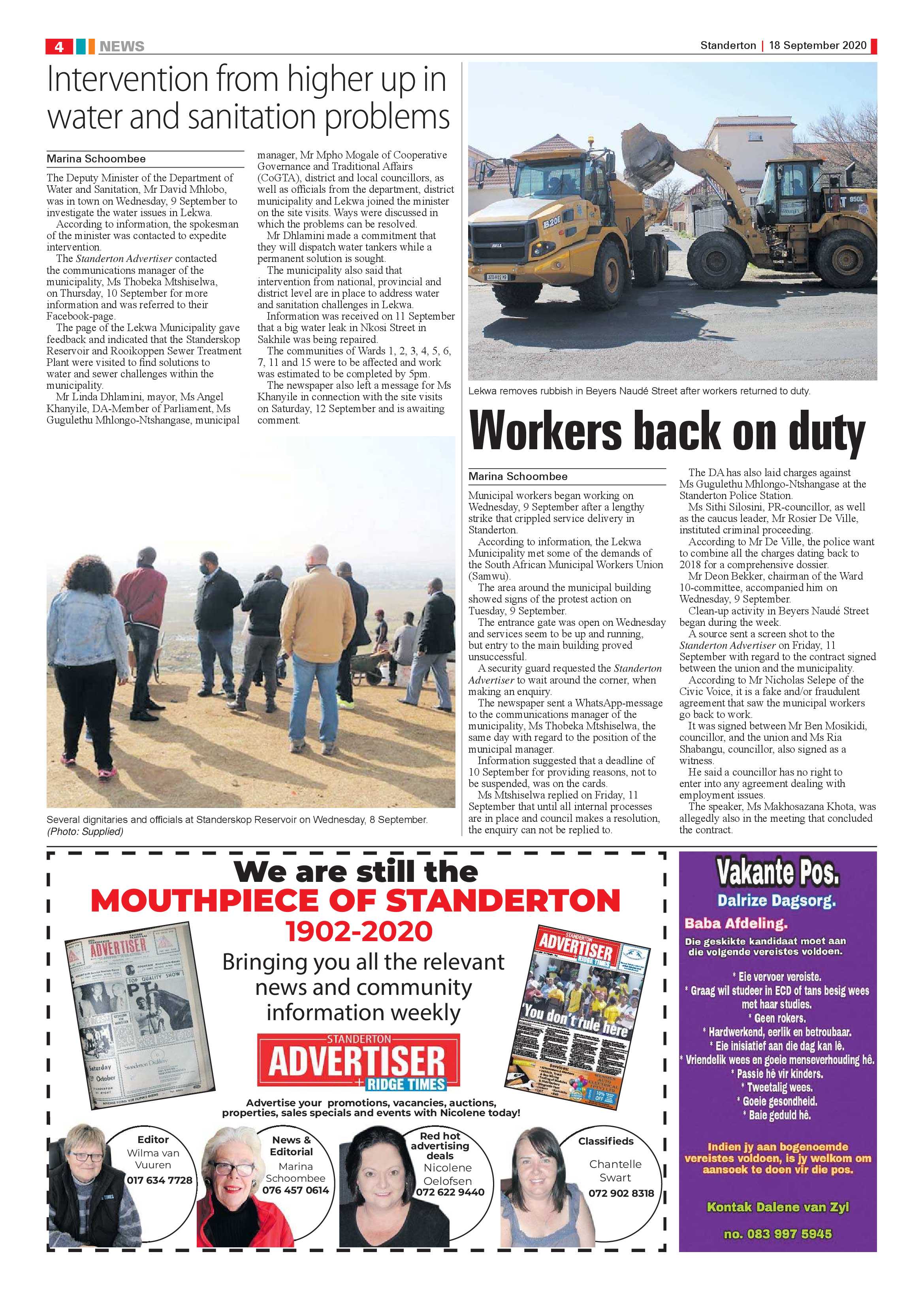 Standerton Advertiser 18 September 2020 page 4