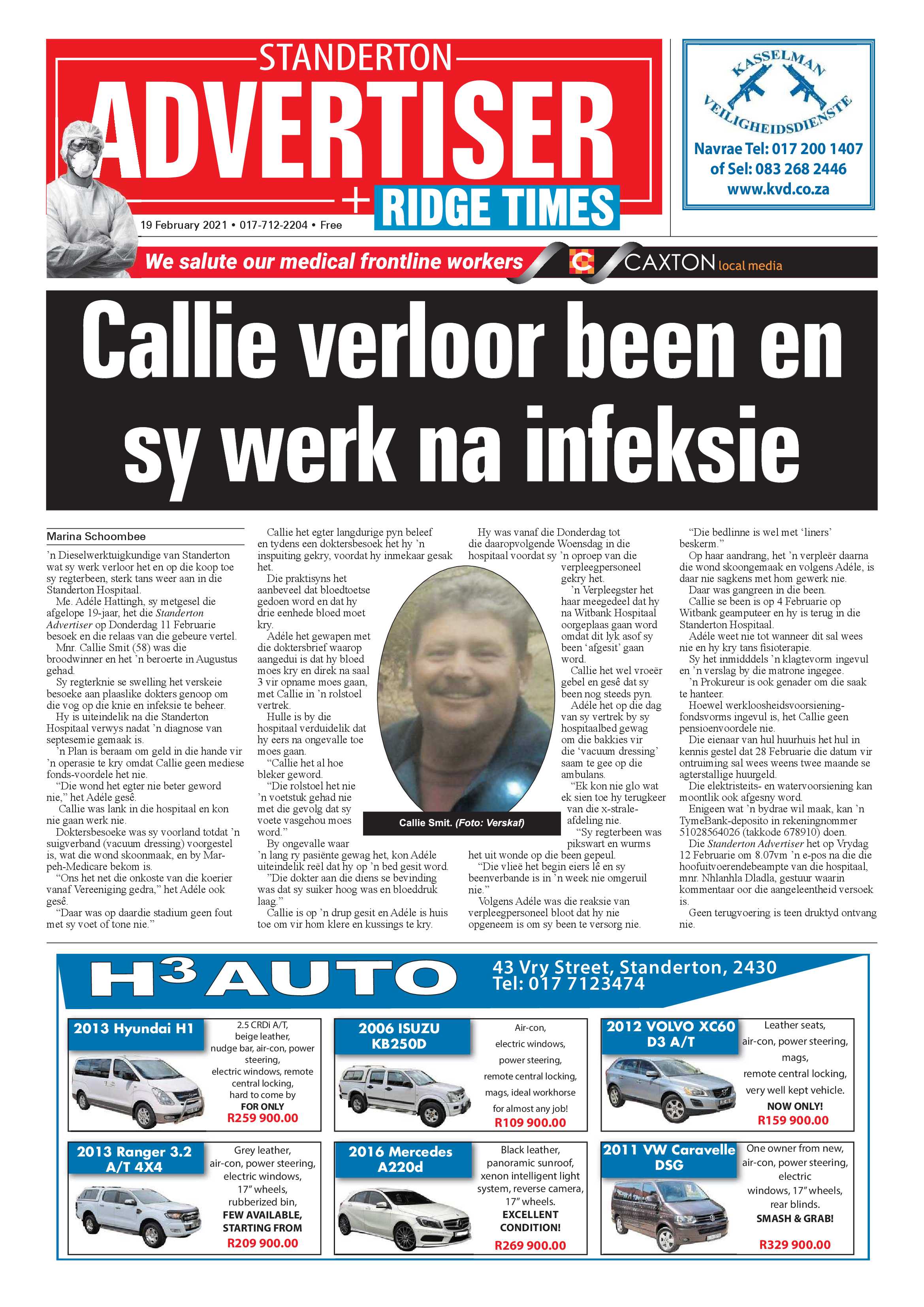 Standerton Advertiser 19 February 2021 page 1