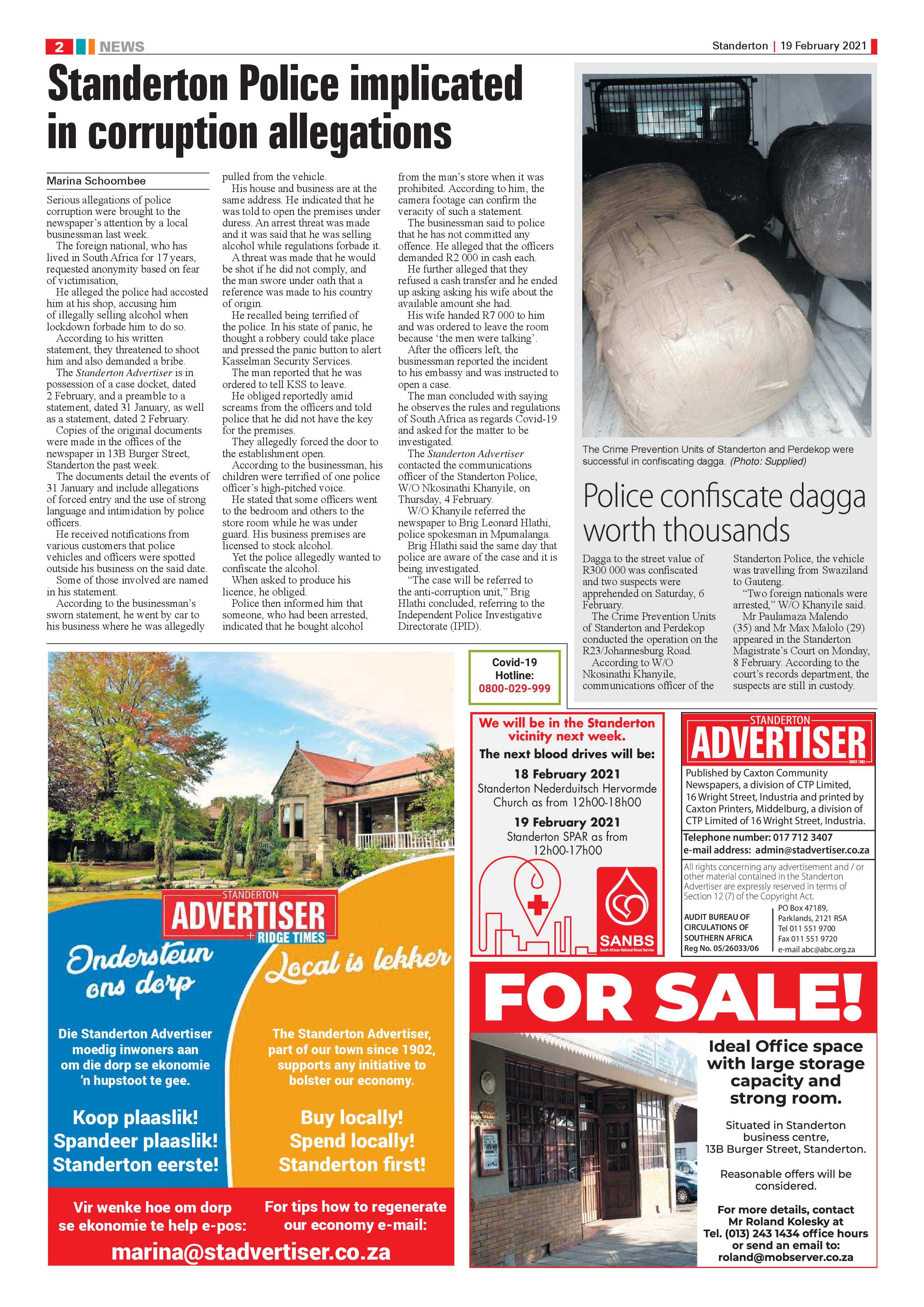 Standerton Advertiser 19 February 2021 page 2