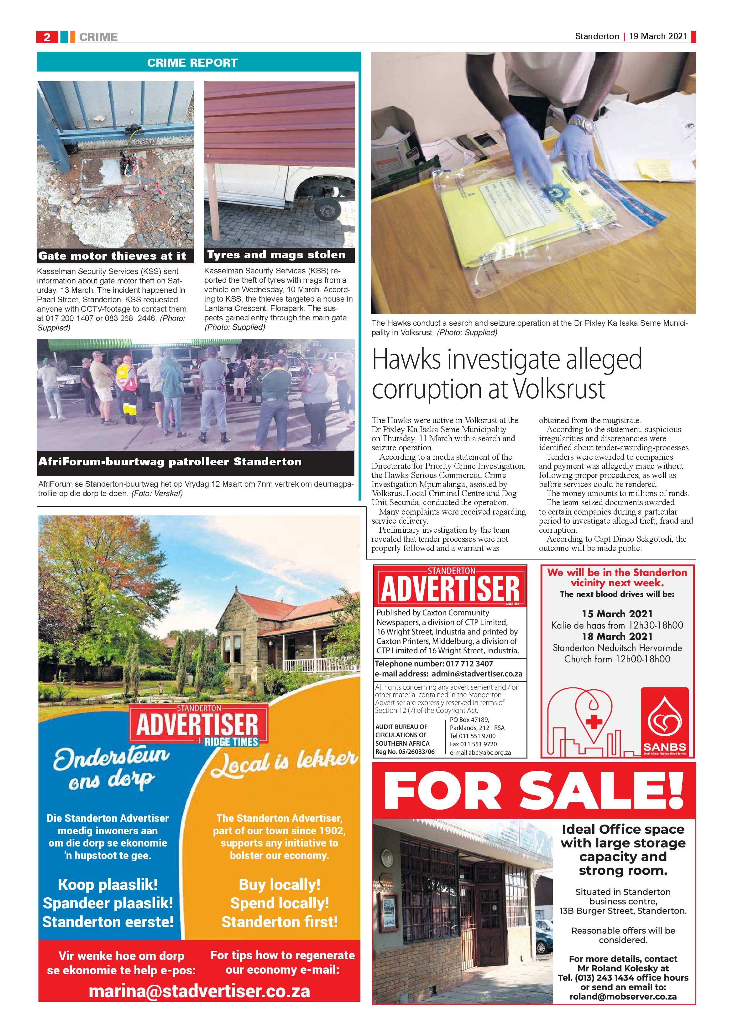 Standerton Advertiser 19 March 2021 page 2