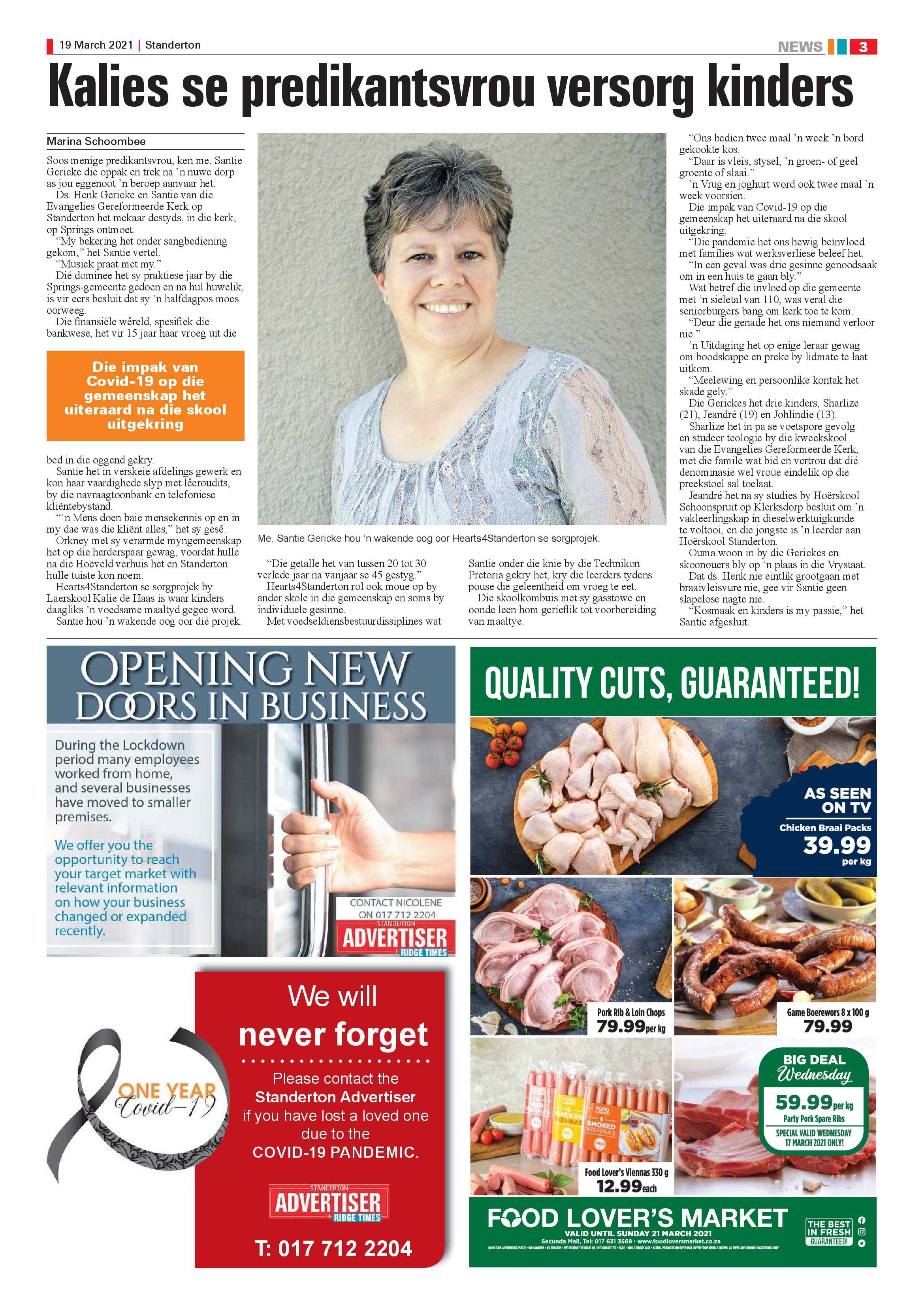 Standerton Advertiser 19 March 2021 page 3