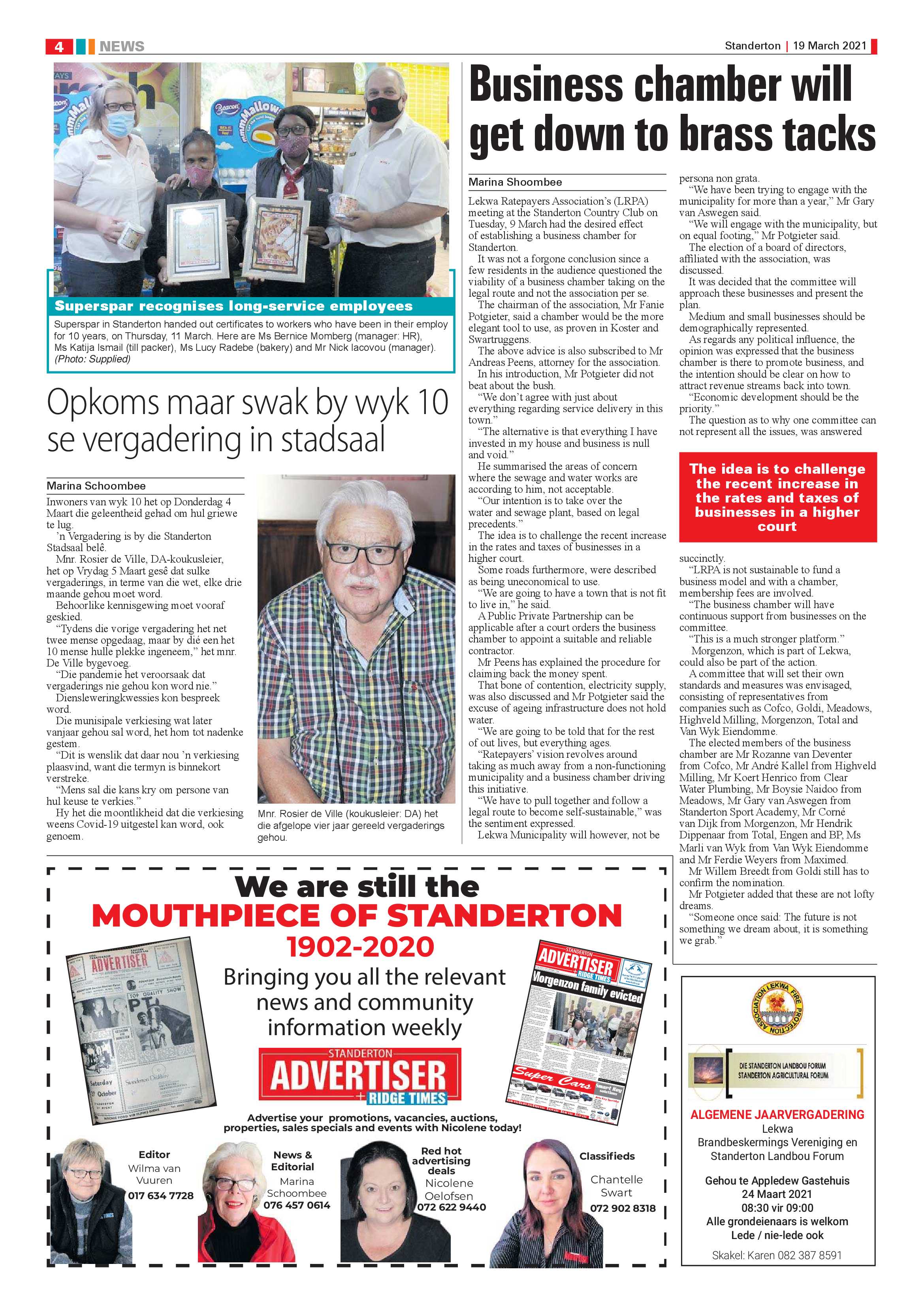 Standerton Advertiser 19 March 2021 page 4