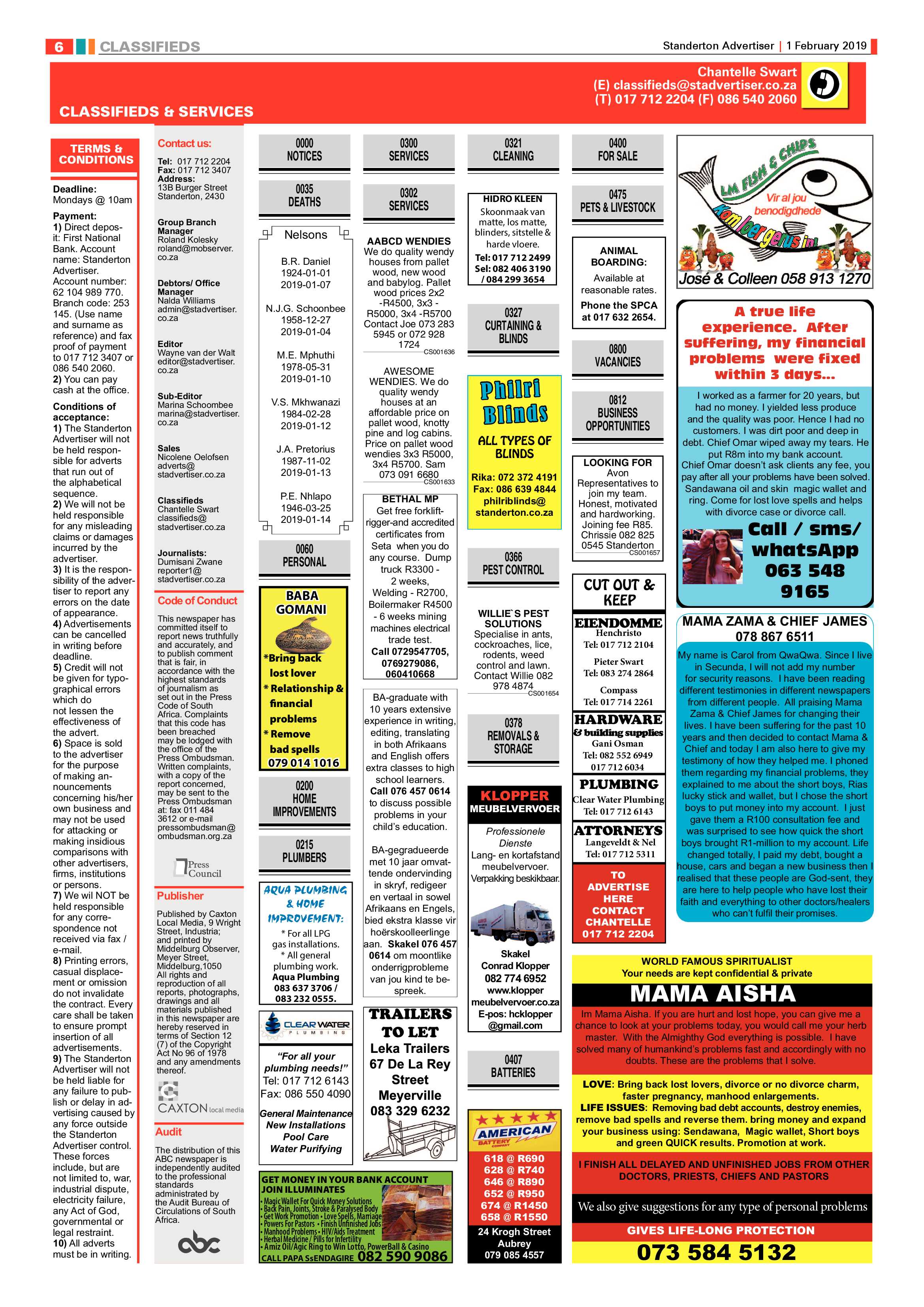 Standerton Advertiser 1 February page 6