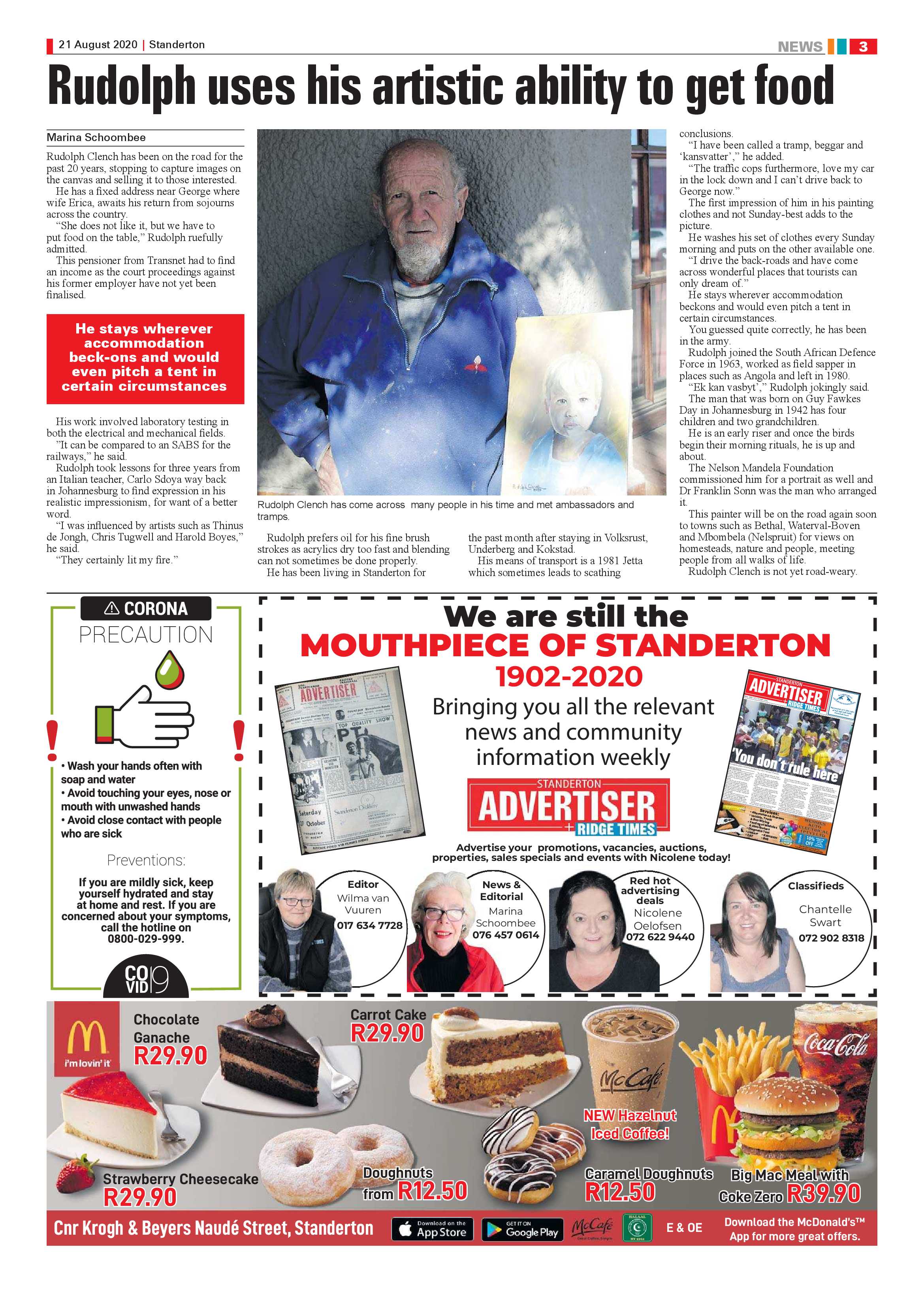 Standerton Advertiser 21 August 2020 page 3