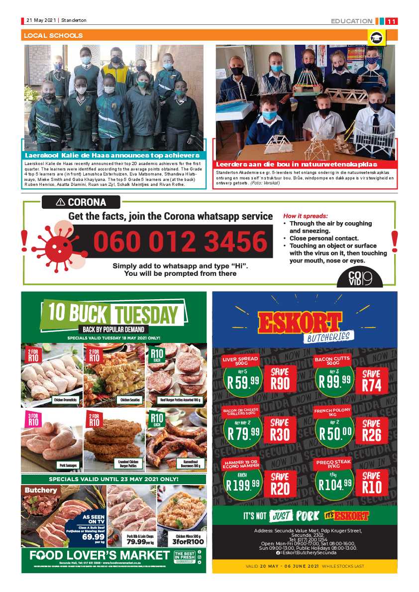 Standerton Advertiser 21 May 2021 page 11