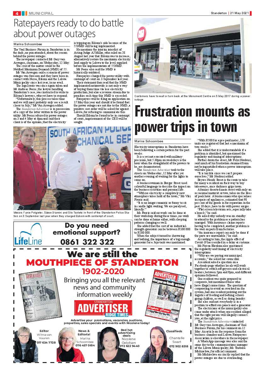 Standerton Advertiser 21 May 2021 page 4
