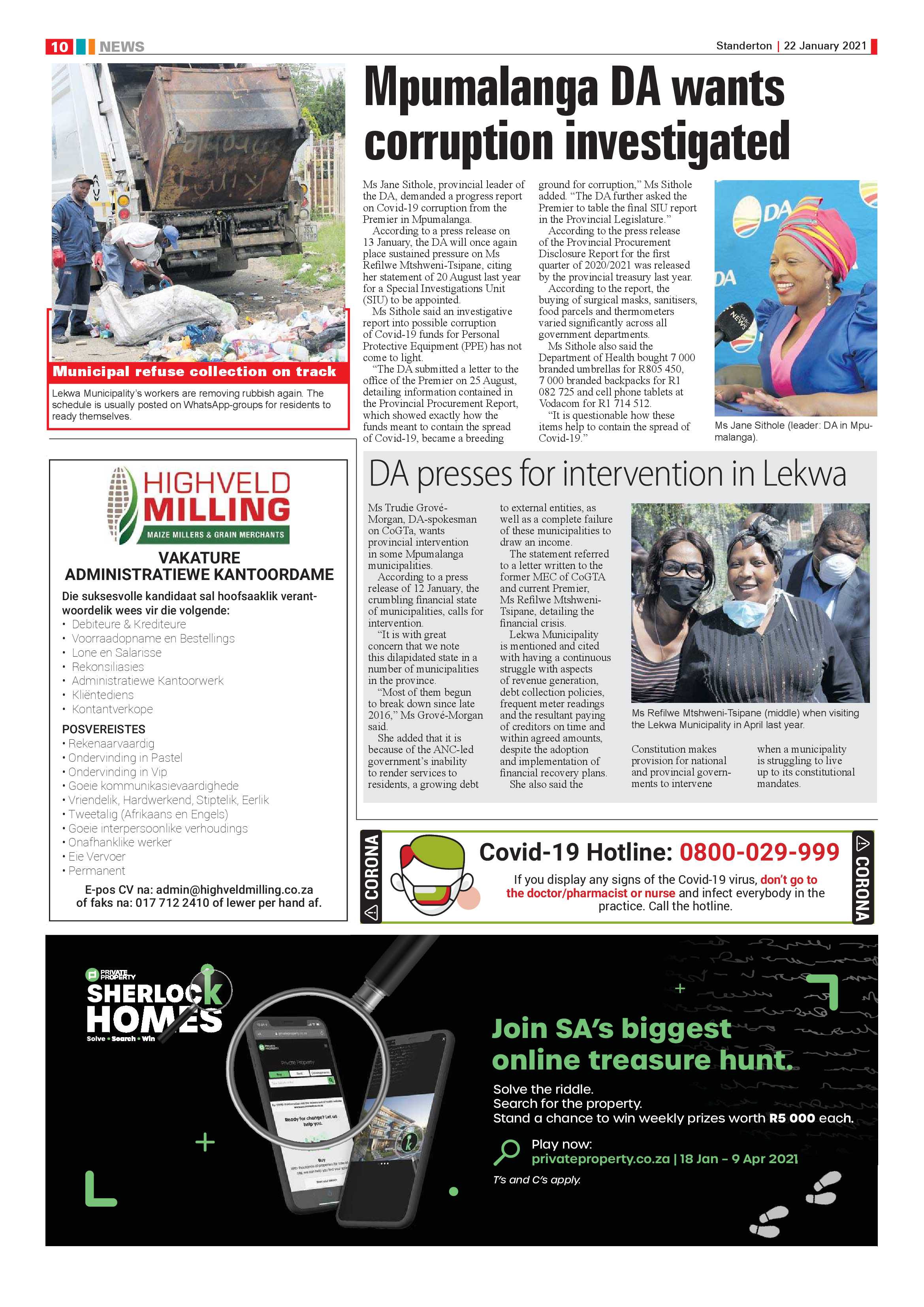 Standerton Advertiser 22 January 2021 page 10