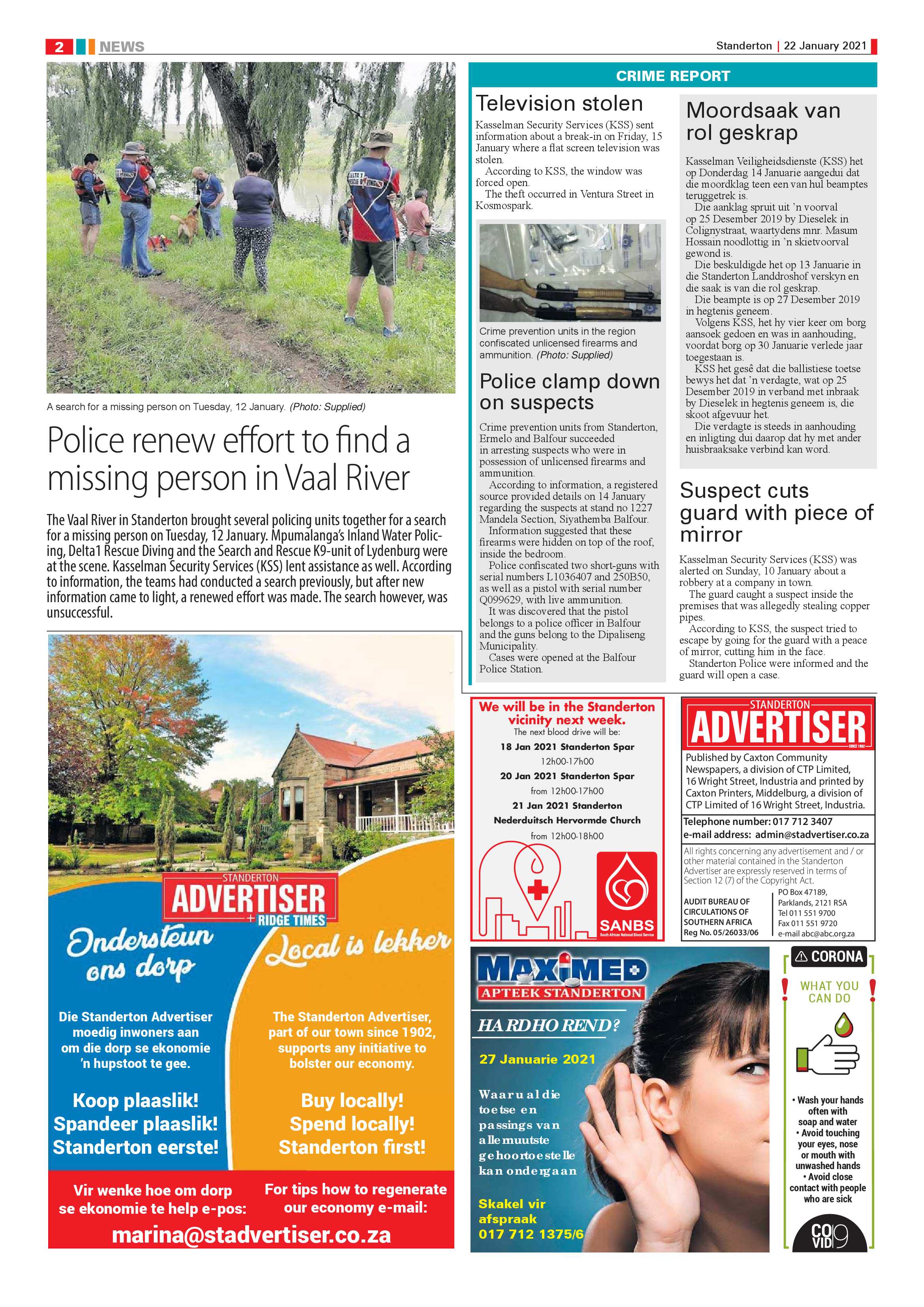 Standerton Advertiser 22 January 2021 page 2