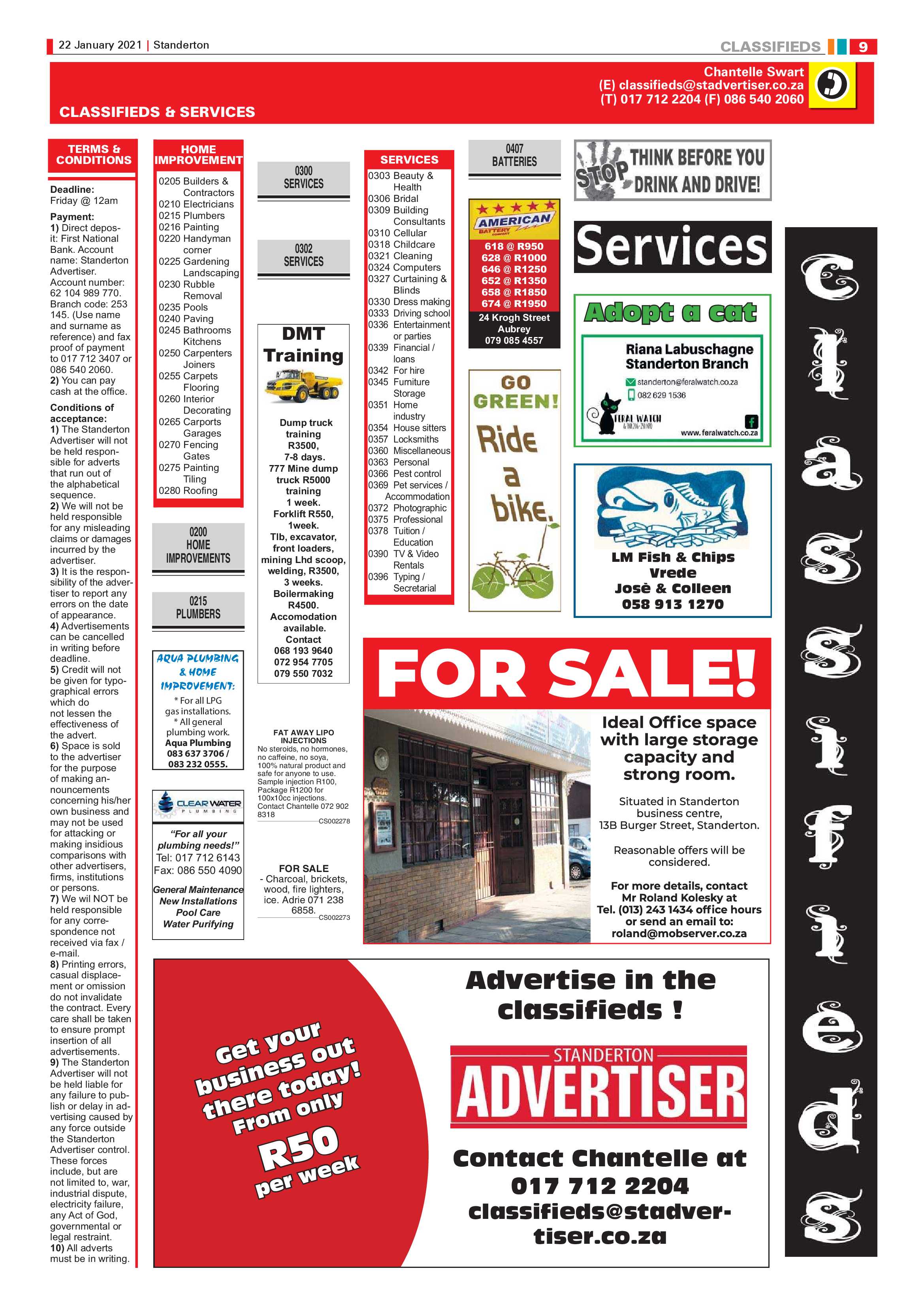 Standerton Advertiser 22 January 2021 page 9