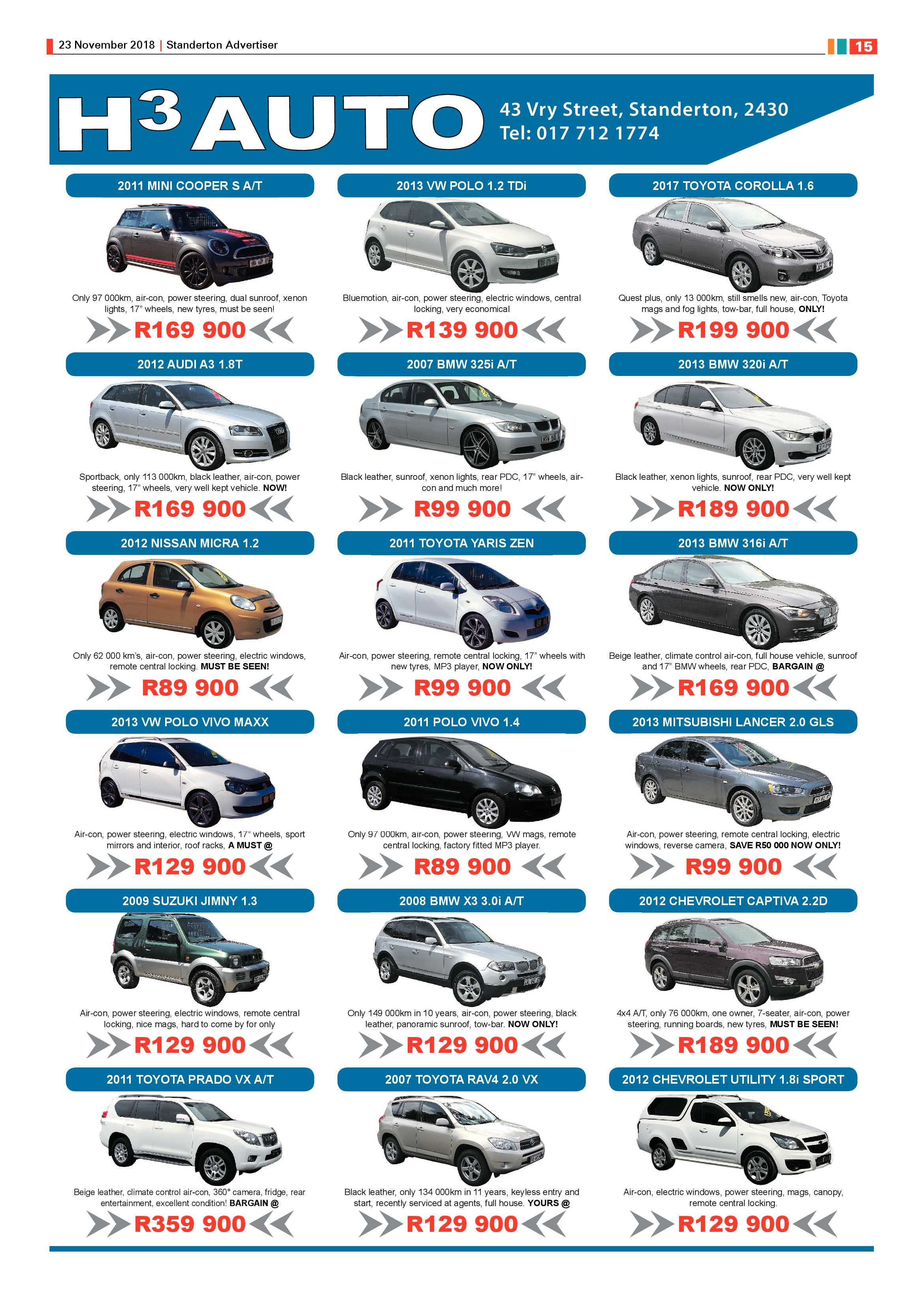 Standerton Advertiser 23 November 2018 page 15