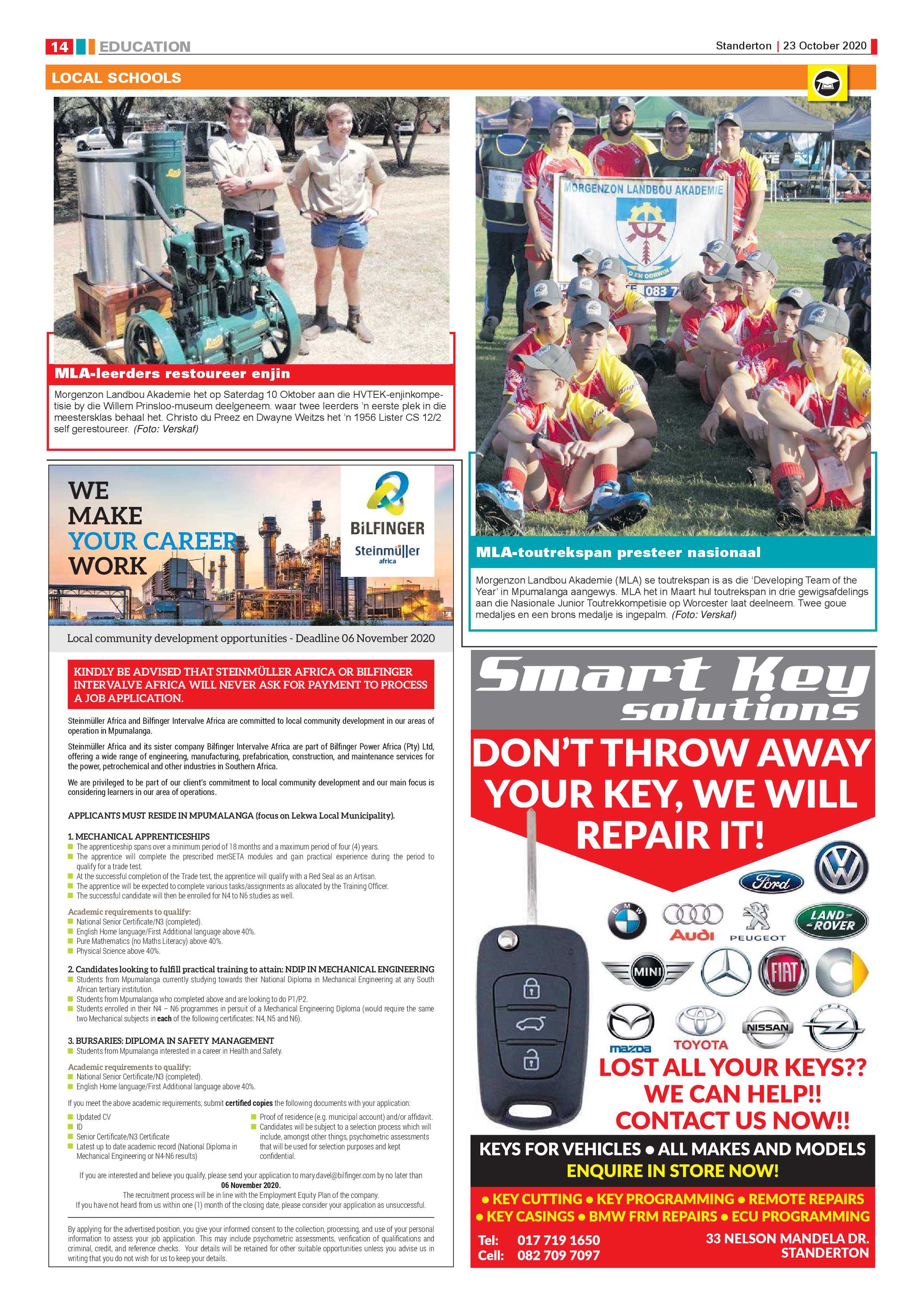Standerton Advertiser 23 October 2020 page 14