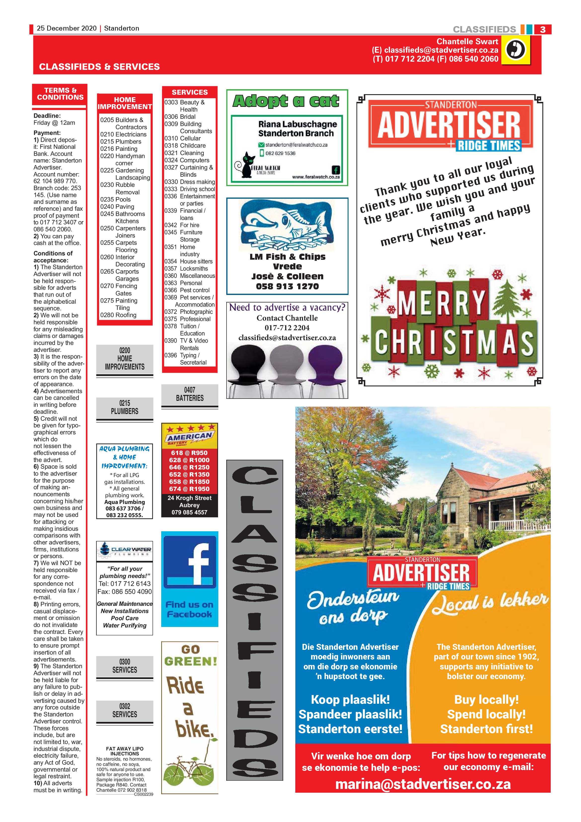 Standerton Advertiser 25 December 2020 page 3