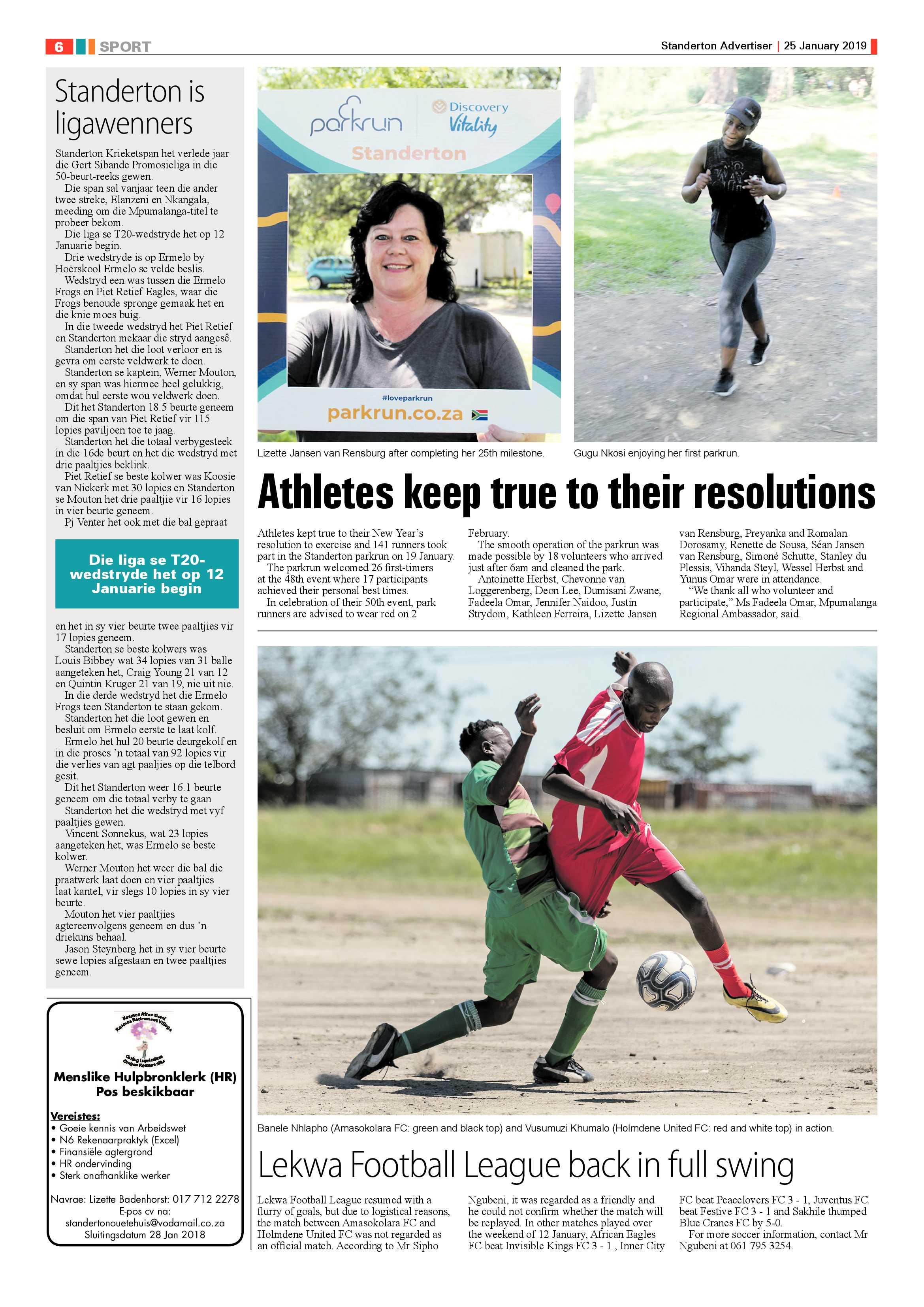Standerton Advertiser 25 January 2019 page 6